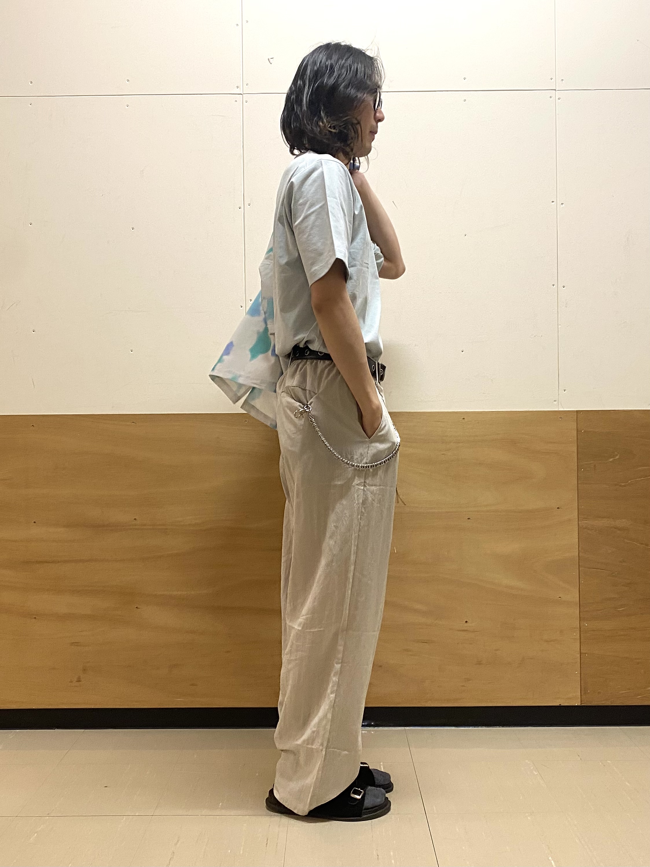 keyさんの「THE SHOP TK｜【涼しい・透けにくい・乾きやすい 夏に欲しい機能、全部入り。】BO-NO TEE/ボーノTシャツ　洗」を使ったコーディネート