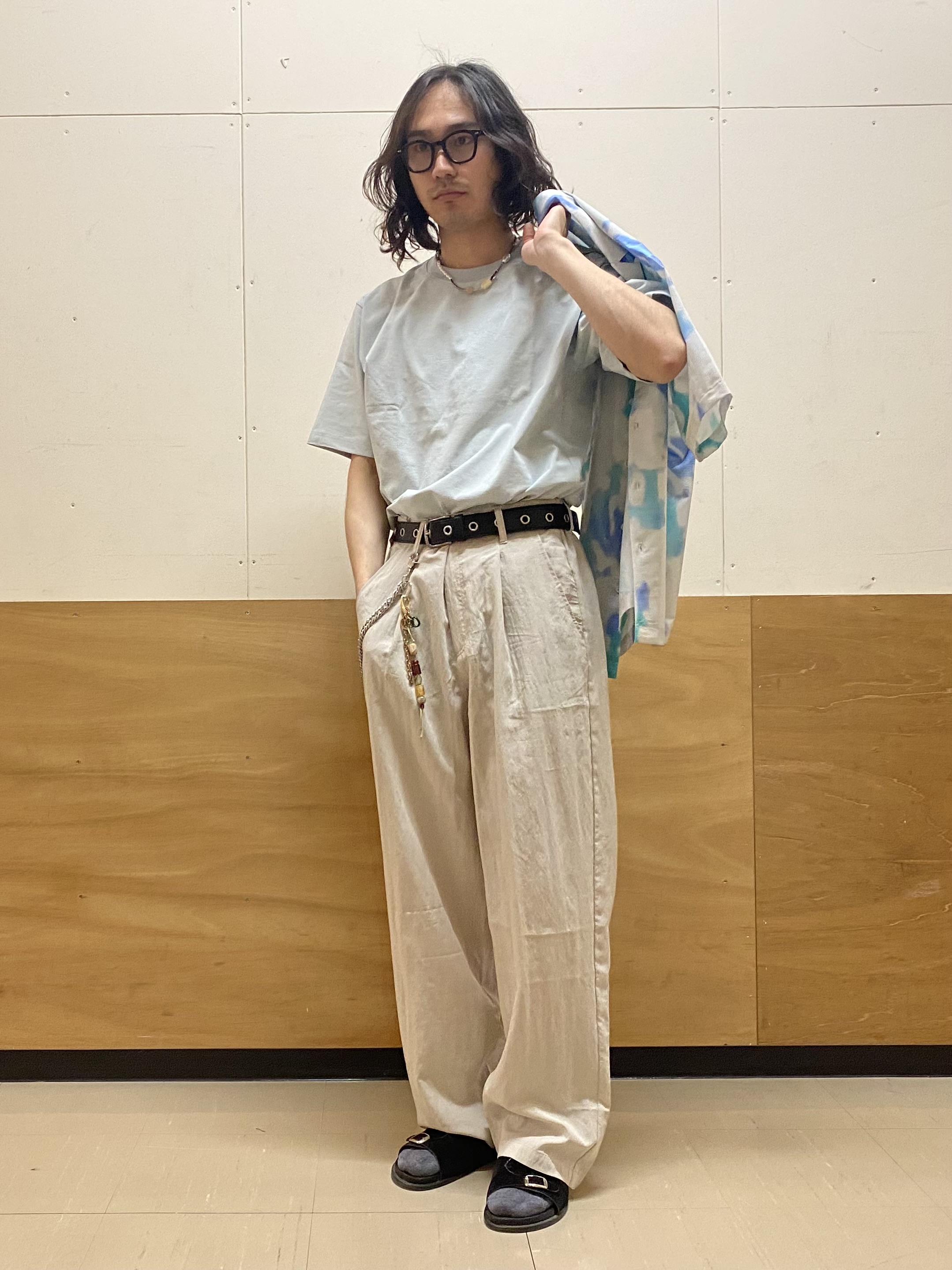 keyさんの「THE SHOP TK｜【涼しい・透けにくい・乾きやすい 夏に欲しい機能、全部入り。】BO-NO TEE/ボーノTシャツ　洗」を使ったコーディネート