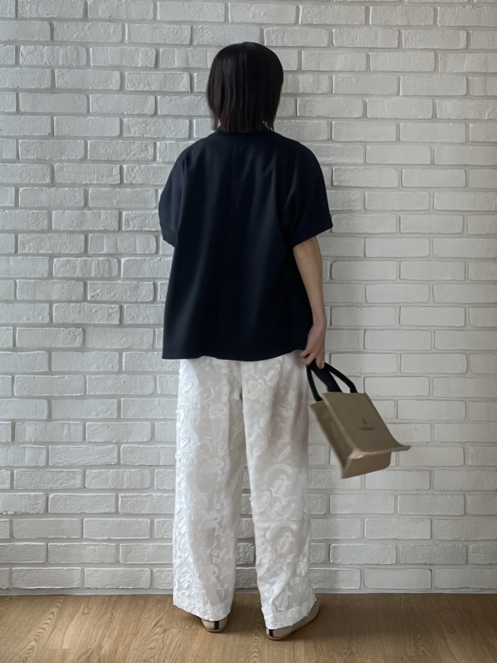 misaさんの「DRESSTERIOR｜ジュートキャンバス ミニバッグ」を使ったコーディネート