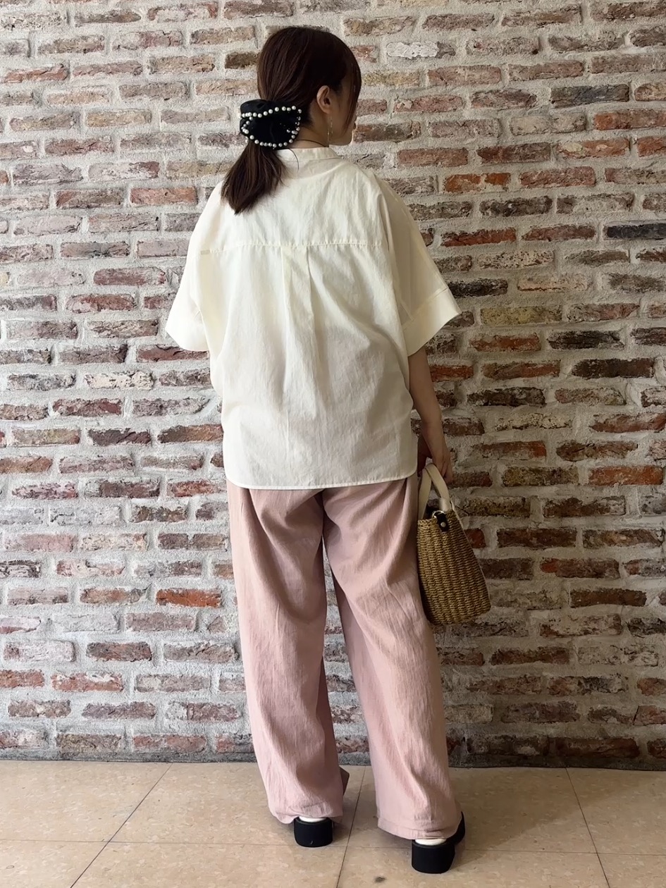 tokiさんの「THE SHOP TK｜【高レビュー/体型カバー】さらっと快適 ドルマン5分袖ブラウス」を使ったコーディネート