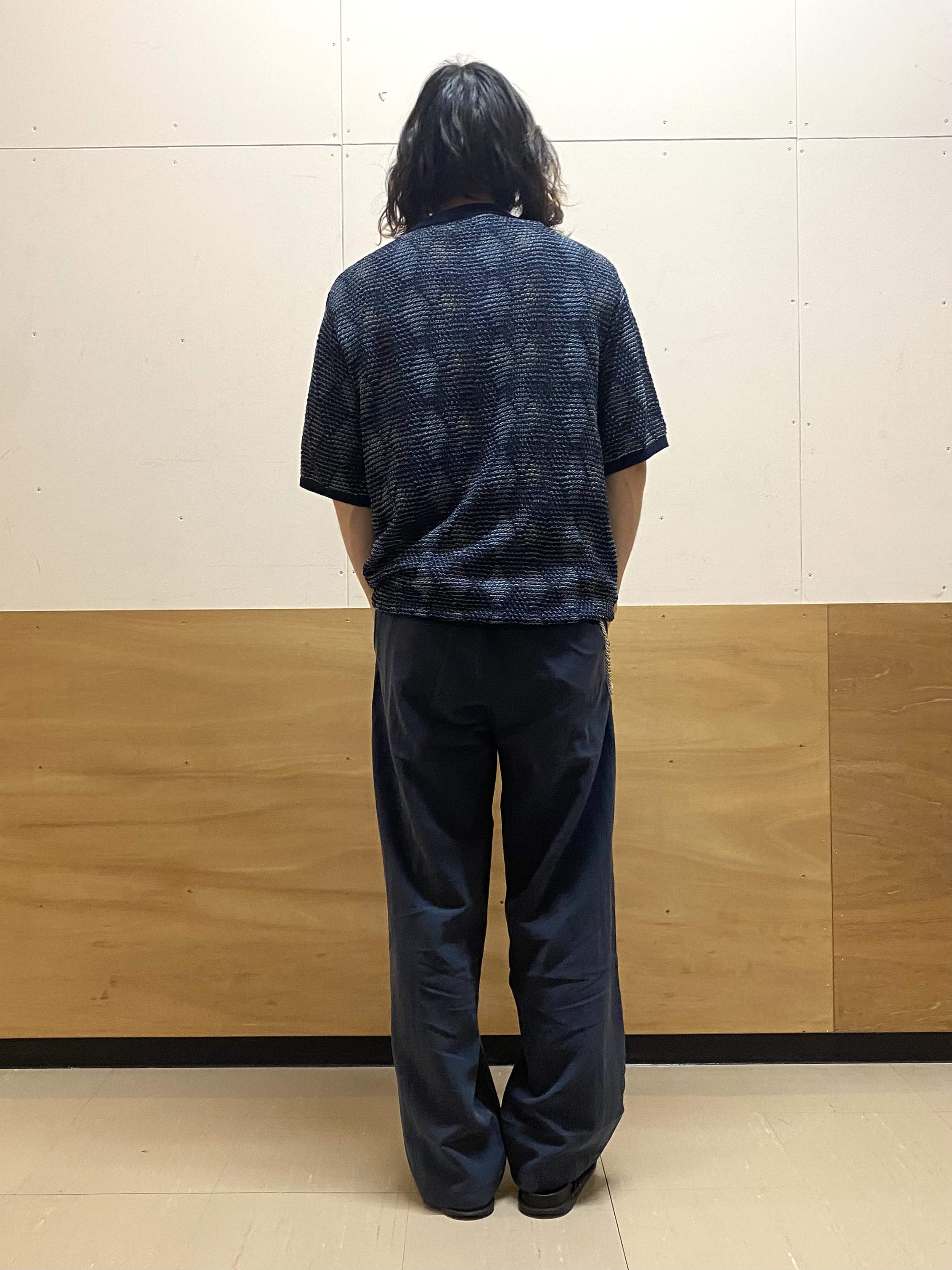keyさんの「THE SHOP TK｜【主張しすぎない配色バランス】アーガイルメッシュポロ半袖Tシャツ 洗濯機OK」を使ったコーディネート