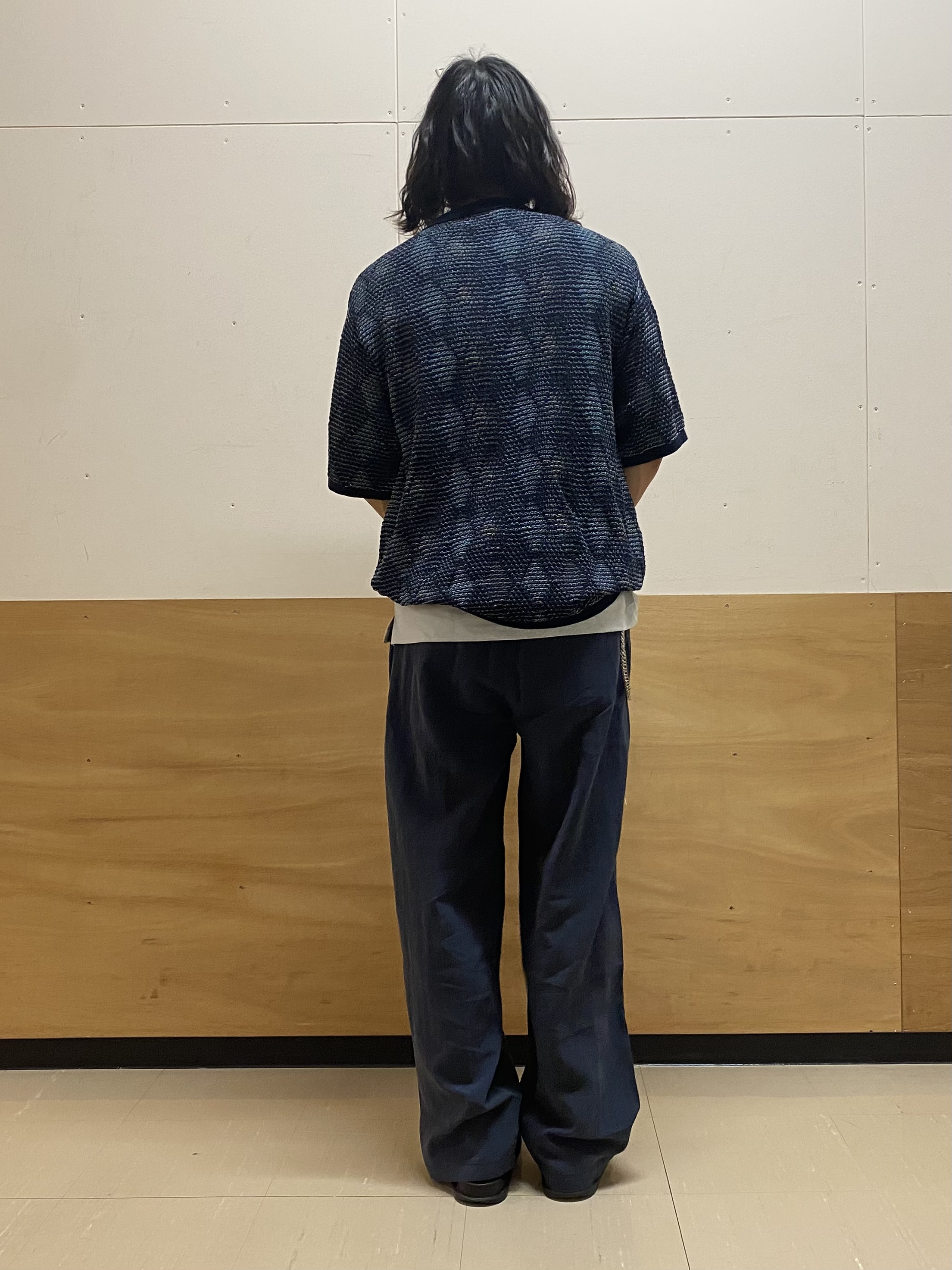 keyさんの「THE SHOP TK｜【主張しすぎない配色バランス】アーガイルメッシュポロ半袖Tシャツ 洗濯機OK」を使ったコーディネート