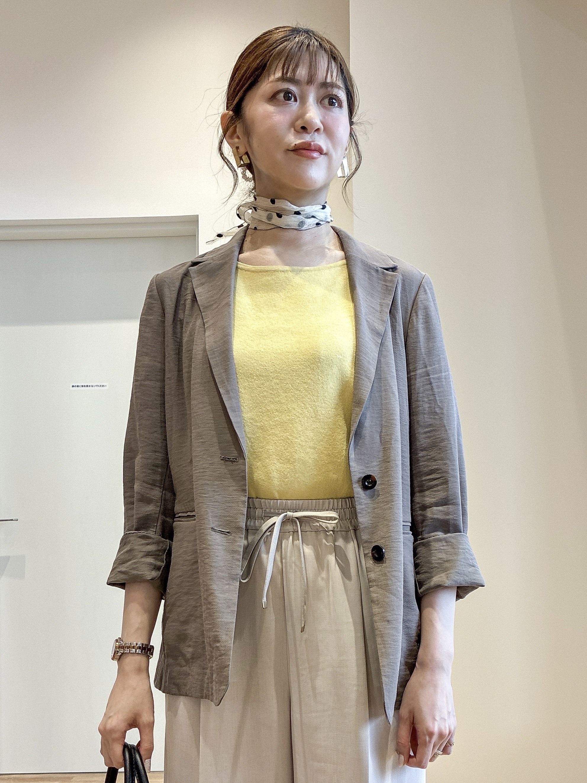 もんちゃんさんの「OPAQUE.CLIP｜シングルテーラードジャケット【洗える／裏地なし】」を使ったコーディネート