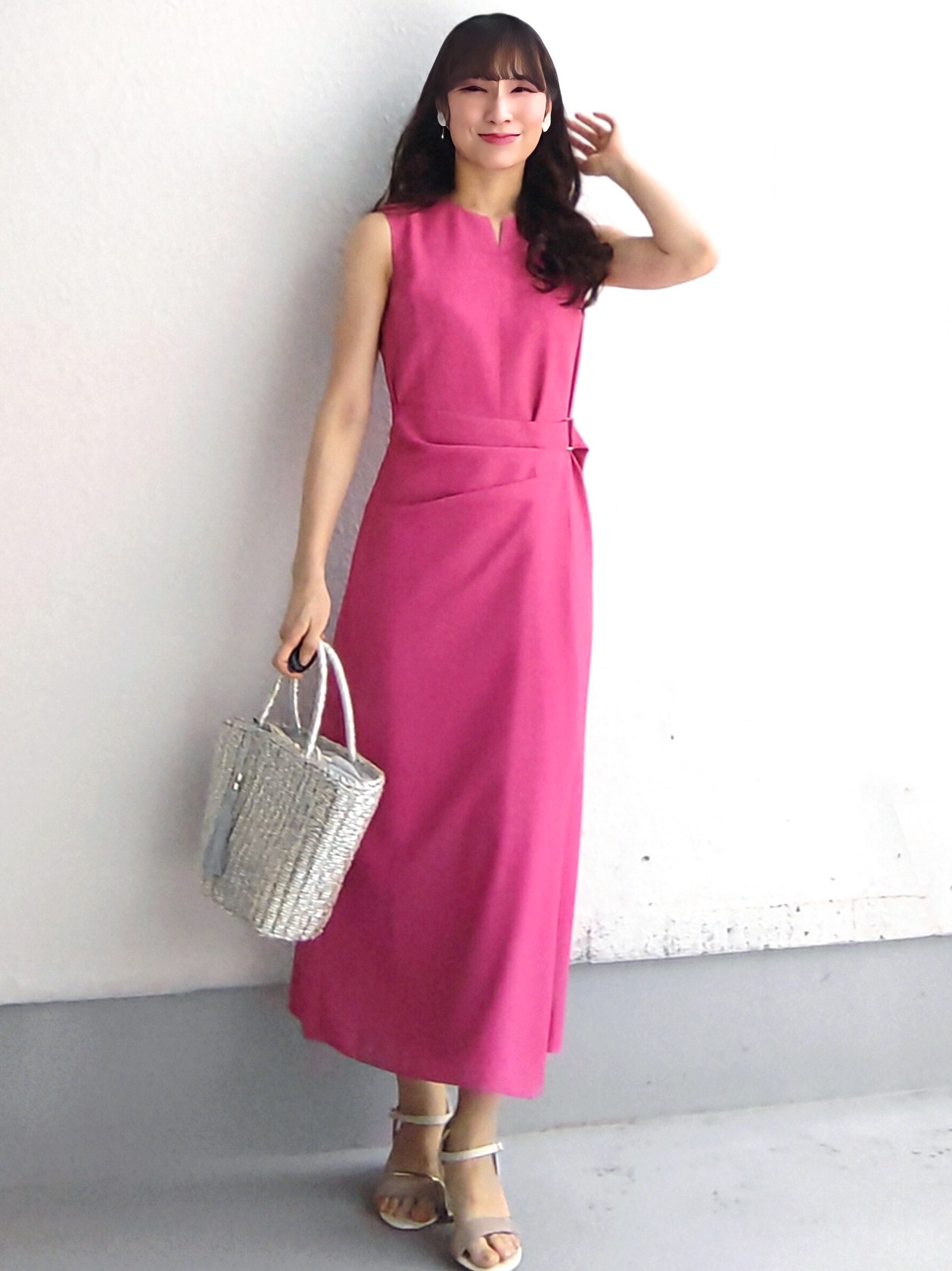 keinaさんの「SunaUna｜【日本製】 ラップデザインワンピース」を使ったコーディネート