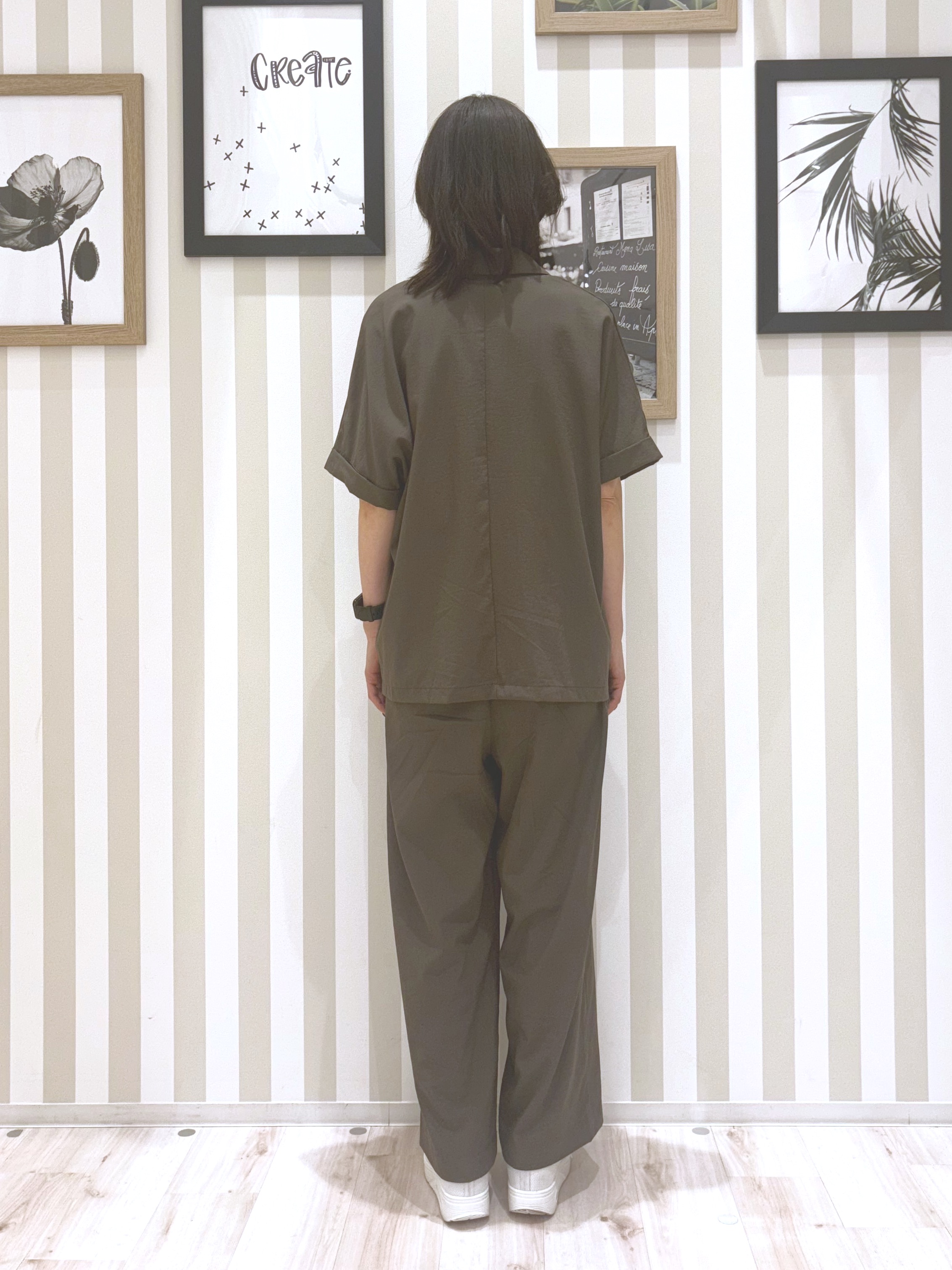 たまごがにさんの「SHOO･LA･RUE｜【高レビュー/洗濯機可/セットアップ可】軽凛(かろりん) ひんやり半袖ジャケット」を使ったコーディネート