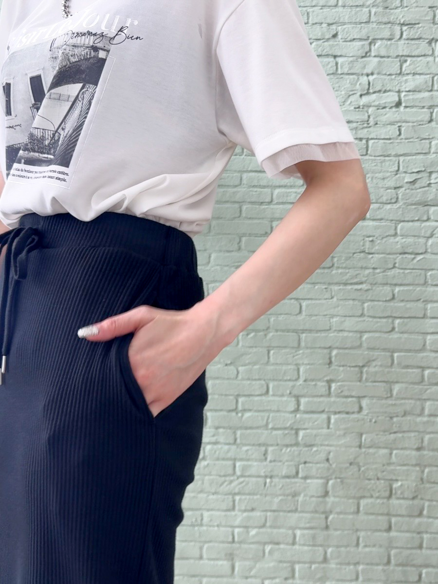 𝐜𝐡𝐢𝐤𝐚さんの「SHOO･LA･RUE｜【高レビュー/洗濯機可/セットアップ可】軽凛(かろりん) ひんやり半袖ジャケット」を使ったコーディネート