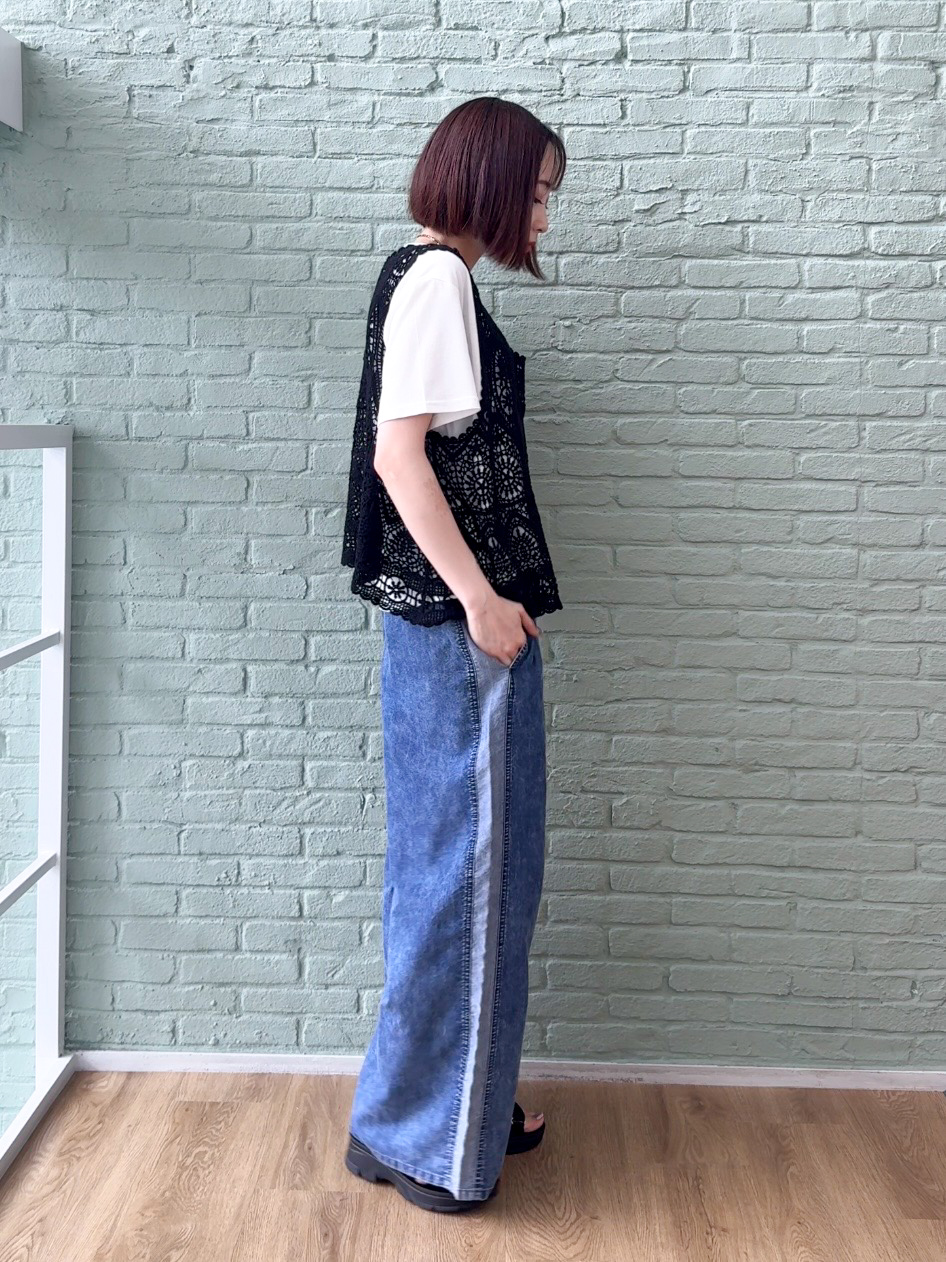 𝐜𝐡𝐢𝐤𝐚さんの「SHOO･LA･RUE｜【高レビュー/洗濯機可/セットアップ可】軽凛(かろりん) ひんやり半袖ジャケット」を使ったコーディネート