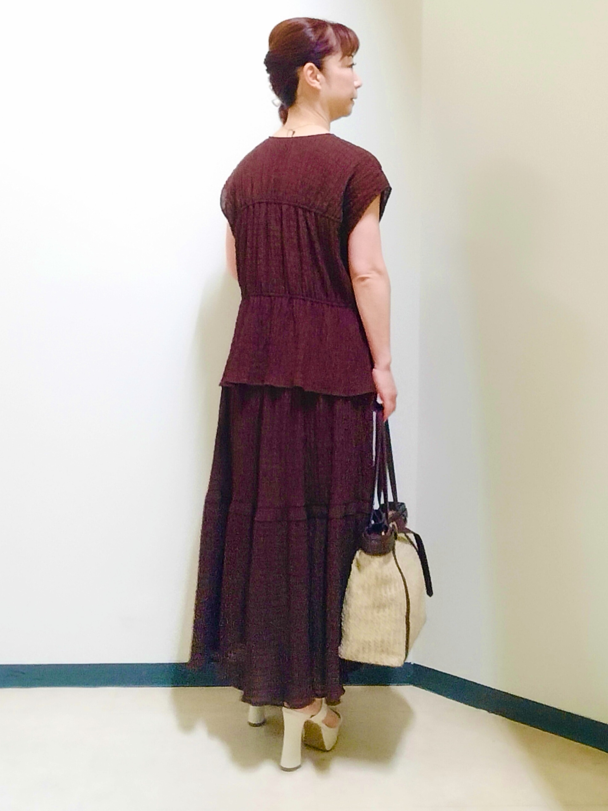 花さんの「Reflect｜【セットアップ可】ティアードデザインブブラウス」を使ったコーディネート