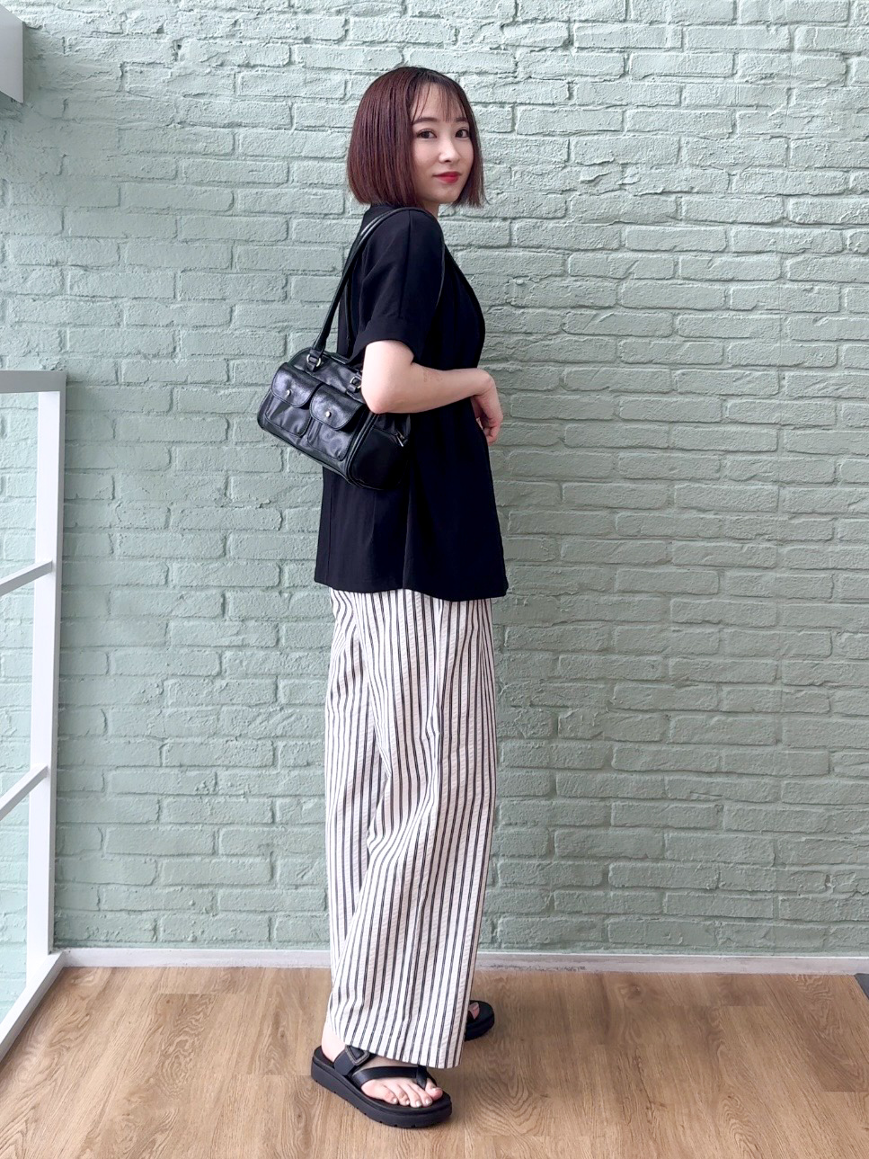 𝐜𝐡𝐢𝐤𝐚さんの「SHOO･LA･RUE｜【高レビュー/洗濯機可/セットアップ可】軽凛(かろりん) ひんやり半袖ジャケット」を使ったコーディネート