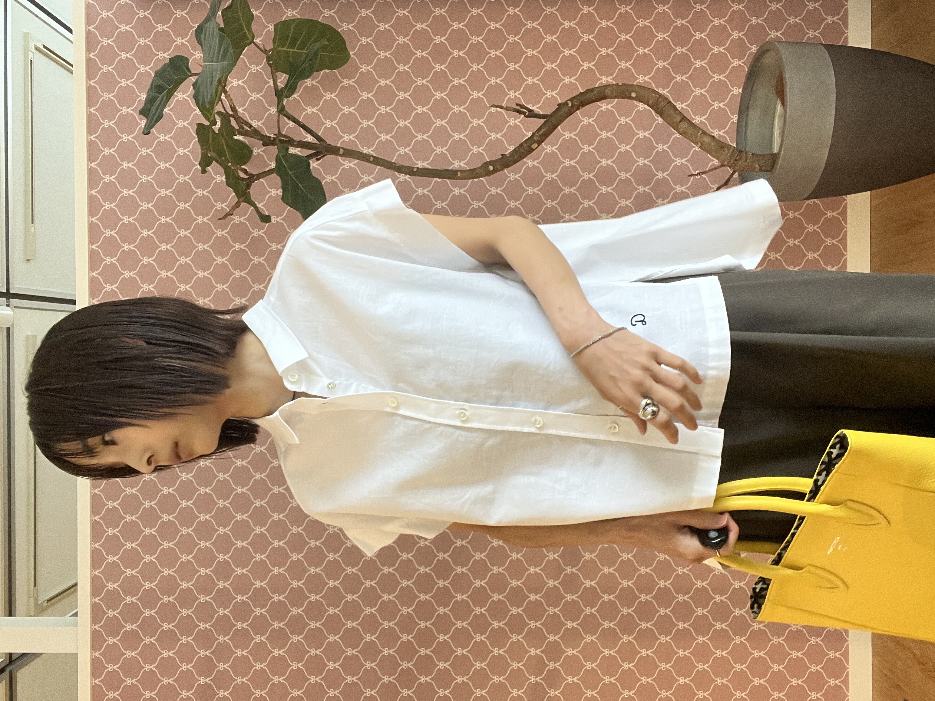 misaさんの「DRESSTERIOR｜【毎年人気/ウォッシャブル】バックフレアオックスシャツ」を使ったコーディネート