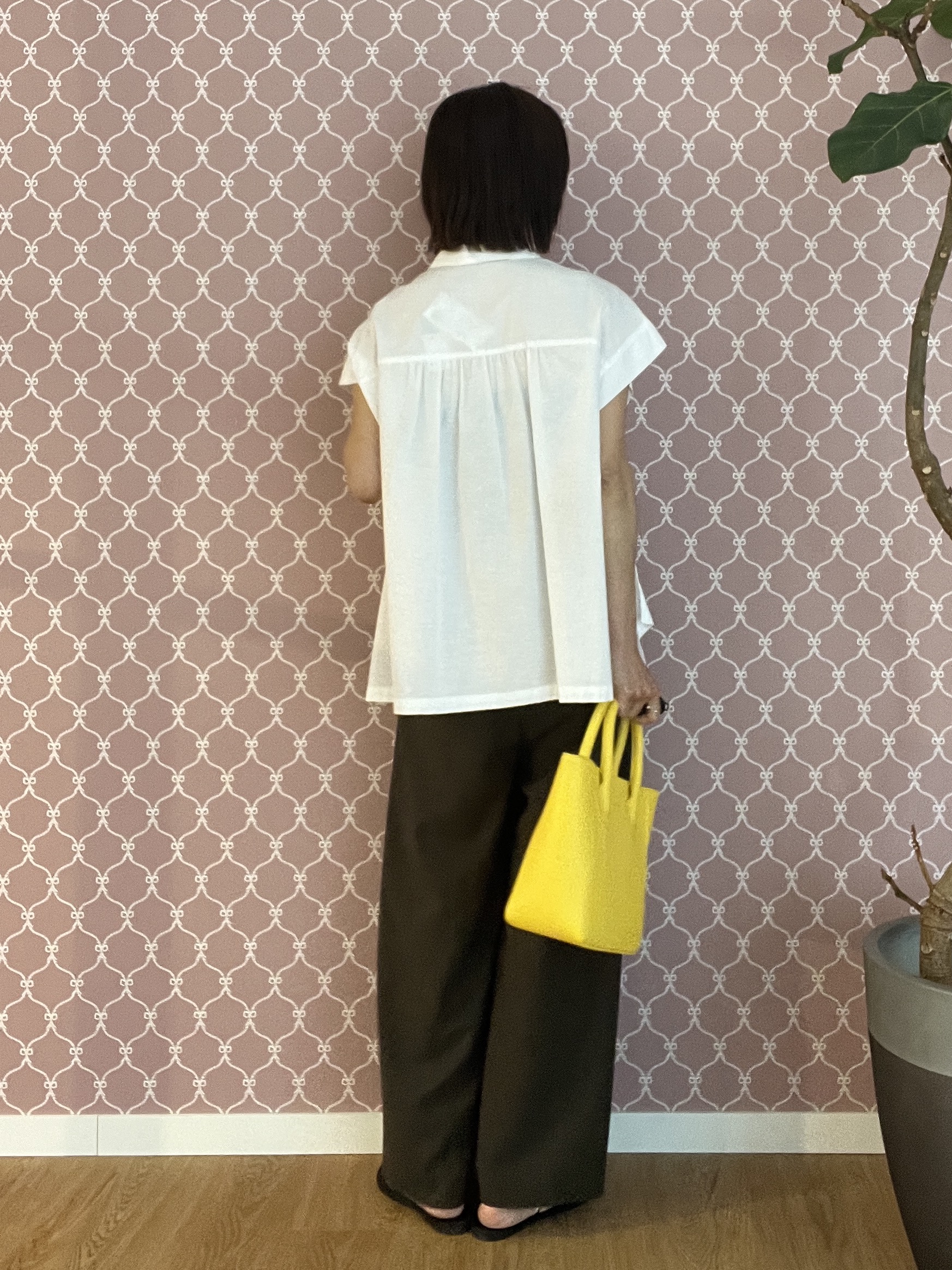 misaさんの「DRESSTERIOR｜【毎年人気/ウォッシャブル】バックフレアオックスシャツ」を使ったコーディネート