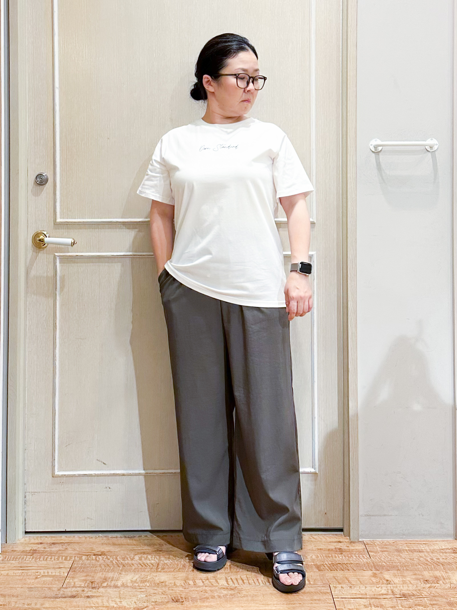 umeさんの「SHOO･LA･RUE｜【高レビュー/洗濯機可/セットアップ可】軽凛(かろりん) ひんやり半袖ジャケット」を使ったコーディネート