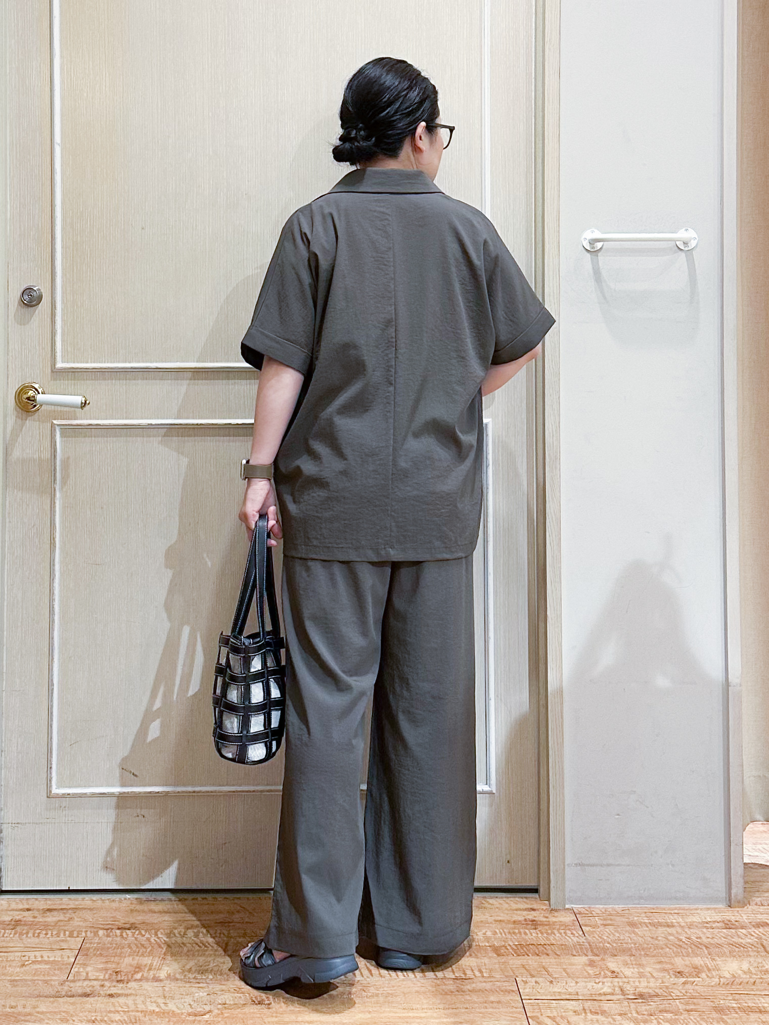 umeさんの「SHOO･LA･RUE｜【高レビュー/洗濯機可/セットアップ可】軽凛(かろりん) ひんやり半袖ジャケット」を使ったコーディネート