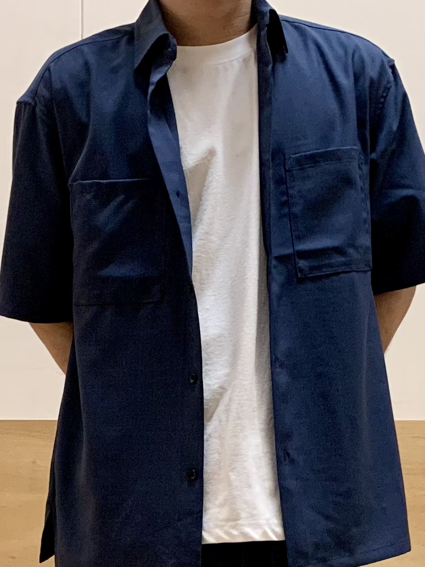 MATUさんの「THE SHOP TK｜LITE TEX ダブルフラップ半袖シャツ 接触冷感/吸水速乾/UVカット/アンチピリング/イージー」を使ったコーディネート