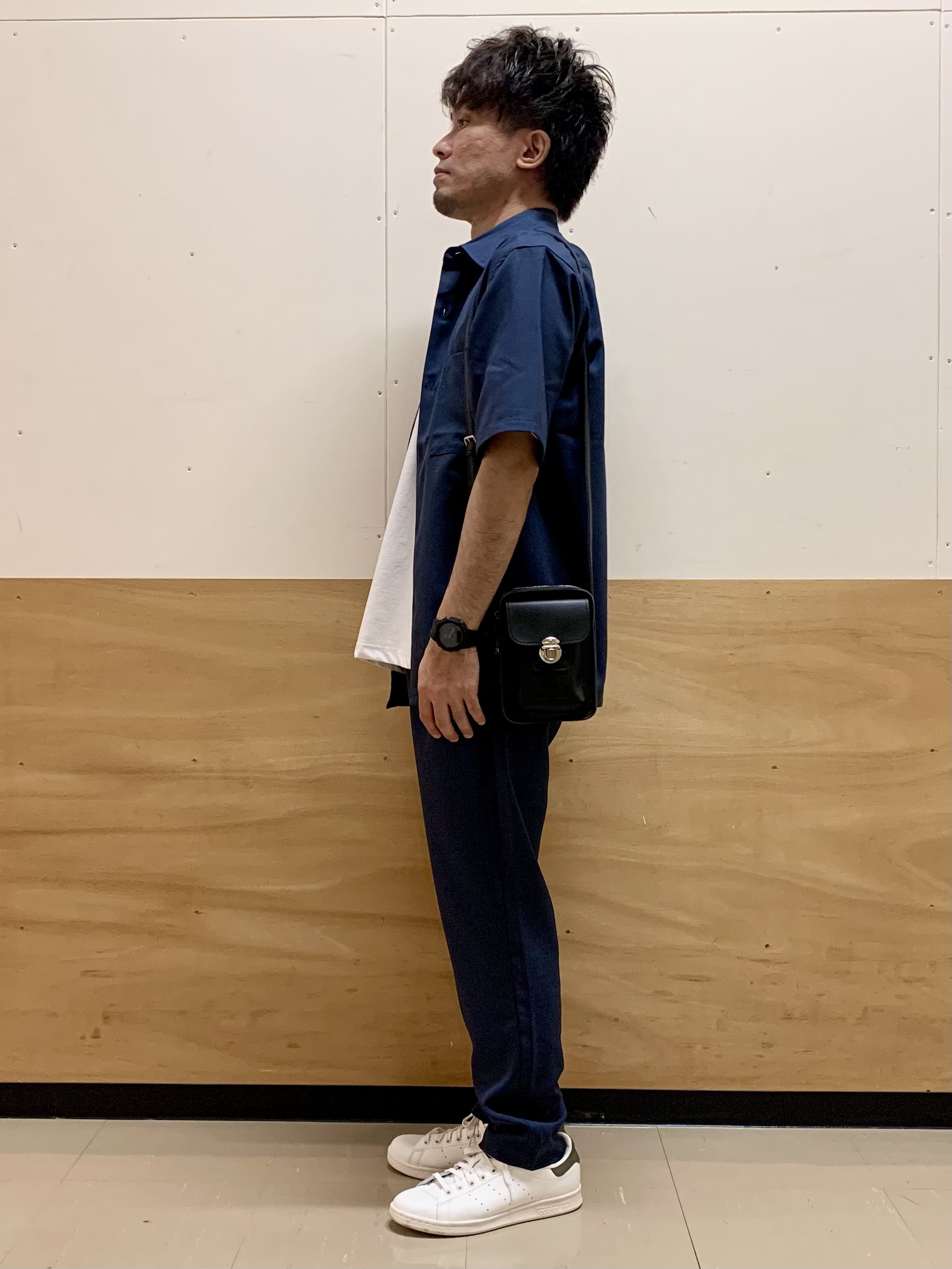 MATUさんの「THE SHOP TK｜LITE TEX ダブルフラップ半袖シャツ 接触冷感/吸水速乾/UVカット/アンチピリング/イージー」を使ったコーディネート