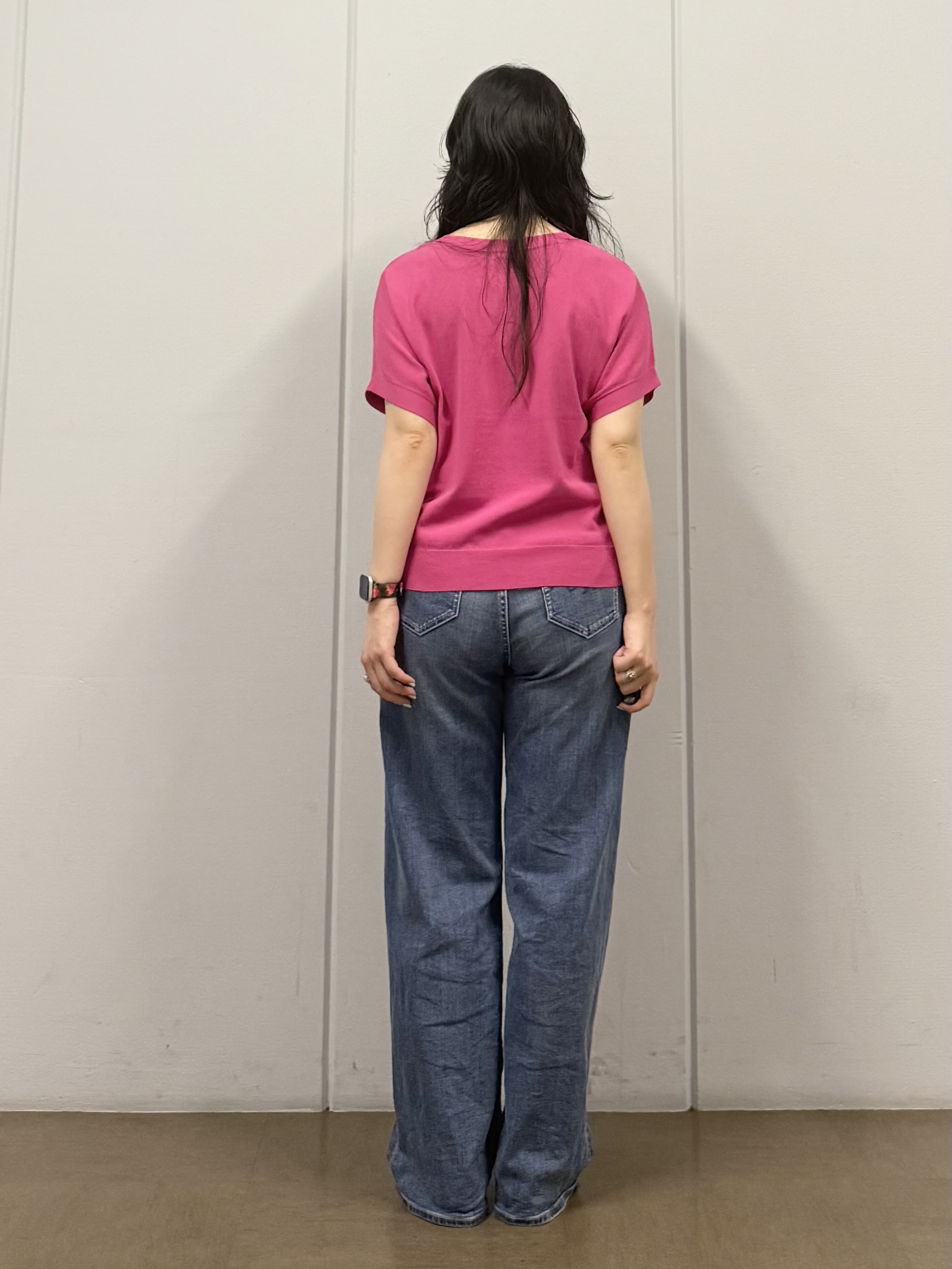mizukiさんの「INDIVI｜【接触冷感／洗える／2WAY】ドロスト付 シアーシャンブレーシャツ」を使ったコーディネート