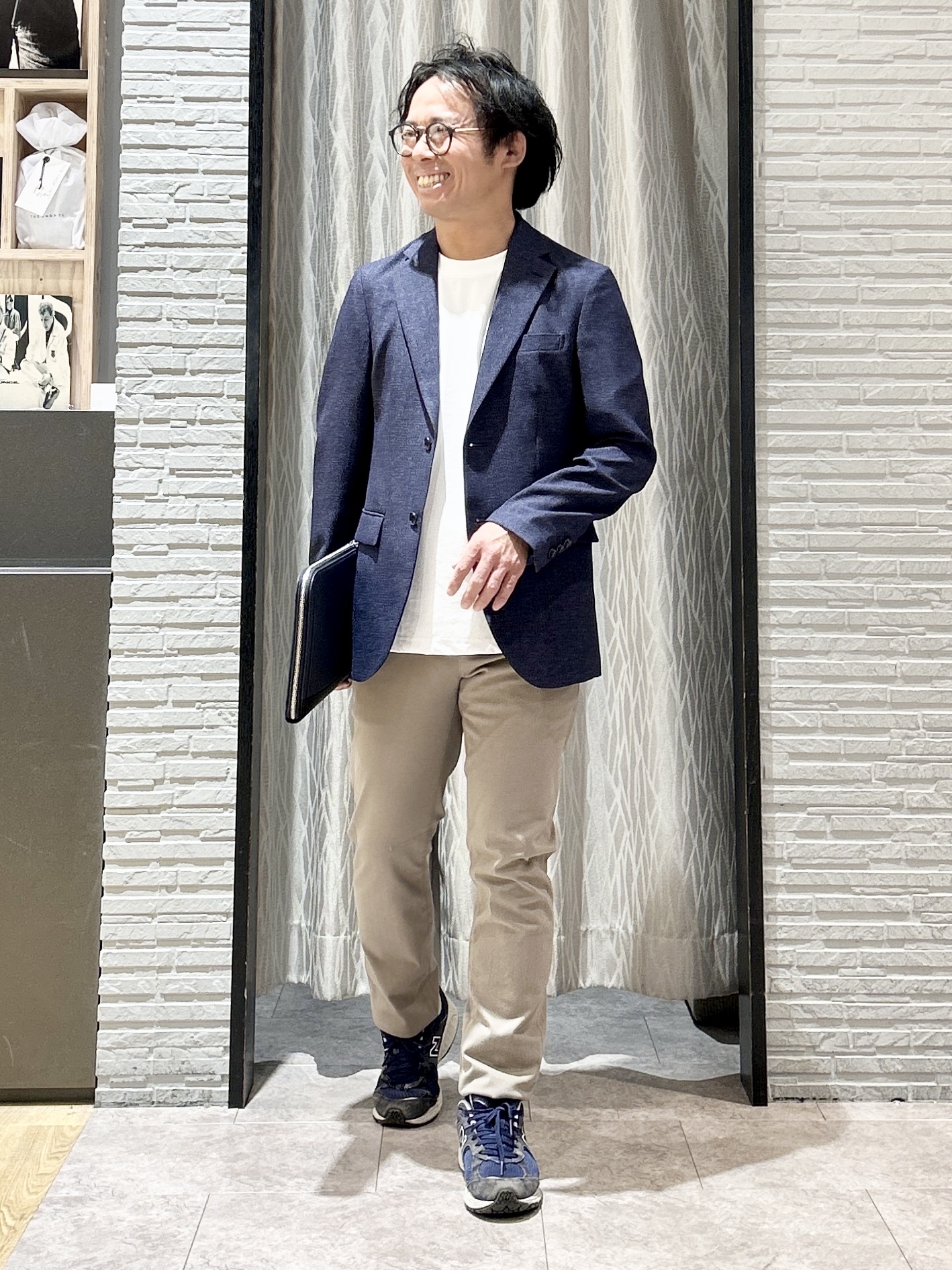 KENJI Iさんの「THE SHOP TK｜【セットアップ可／洗濯機OK】AVANT AIR メッシュジャケット」を使ったコーディネート