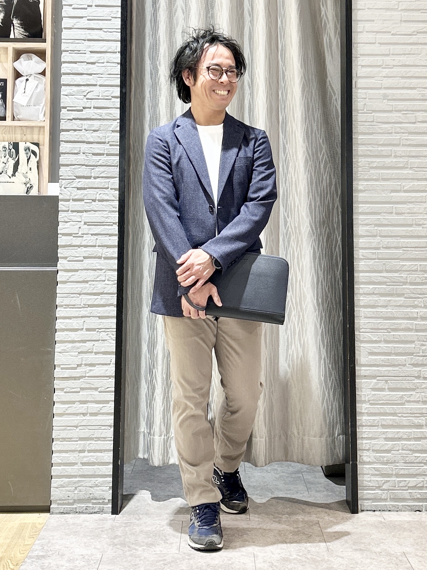 KENJI Iさんの「THE SHOP TK｜【セットアップ可／洗濯機OK】AVANT AIR メッシュジャケット」を使ったコーディネート