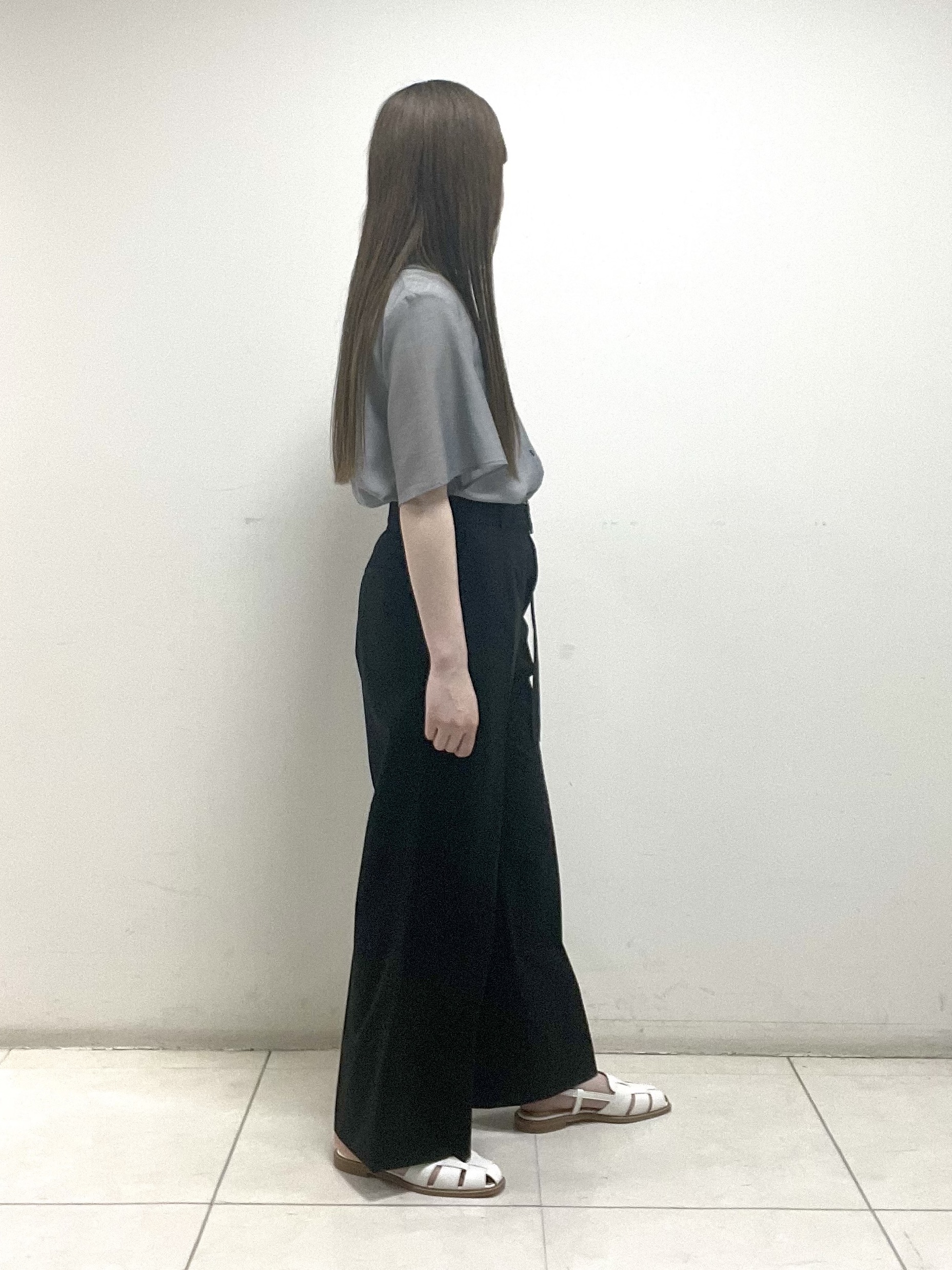 mさんの「INDIVI｜【接触冷感/洗える】シアーシャンブレーピンタックブラウス」を使ったコーディネート