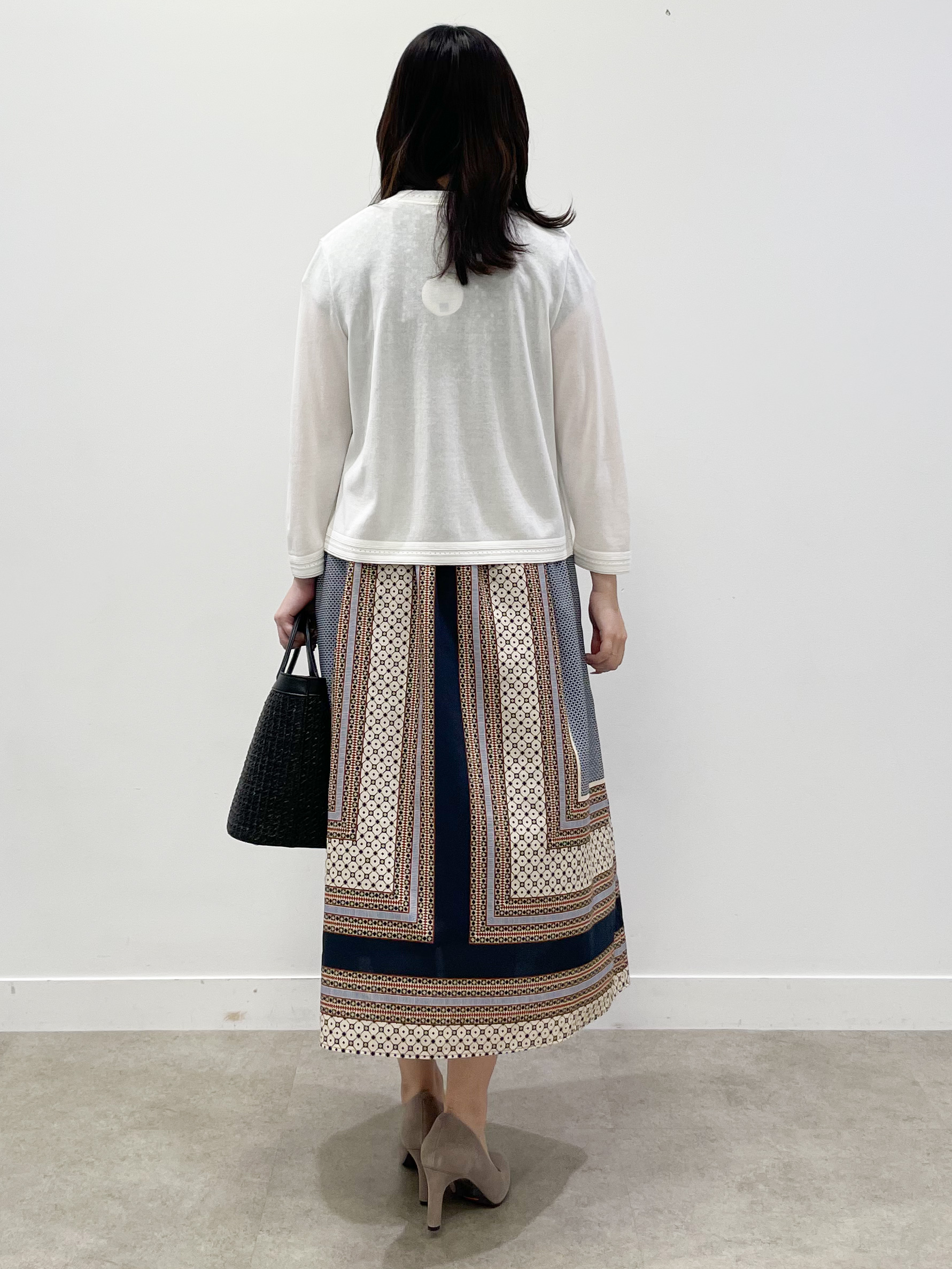 yukariさんの「Reflect｜七分袖ニットカーディガン」を使ったコーディネート
