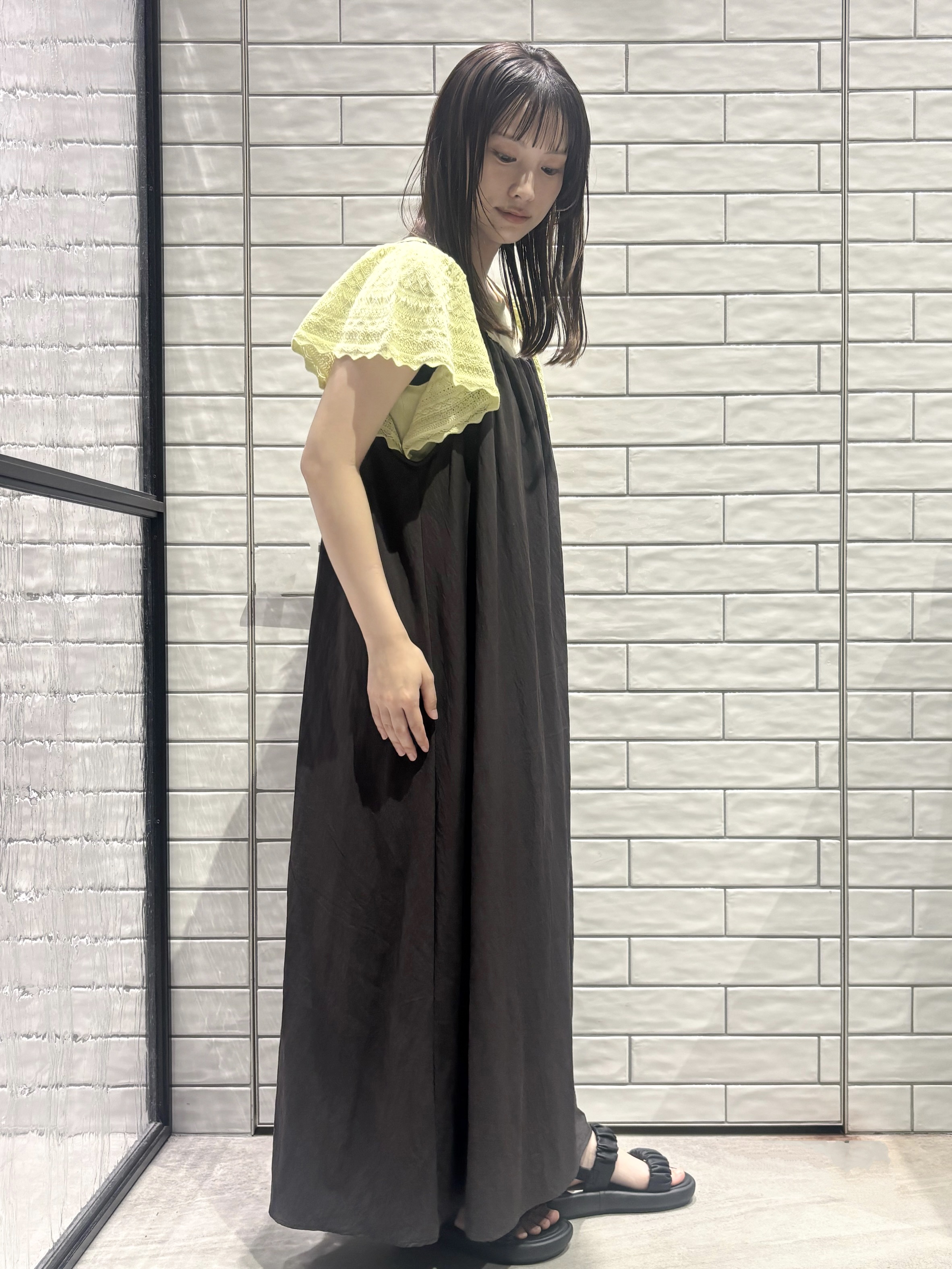 ranさんの「OPAQUE.CLIP｜【UV】柄編みフレアスリーブニット《洗濯機OK》」を使ったコーディネート