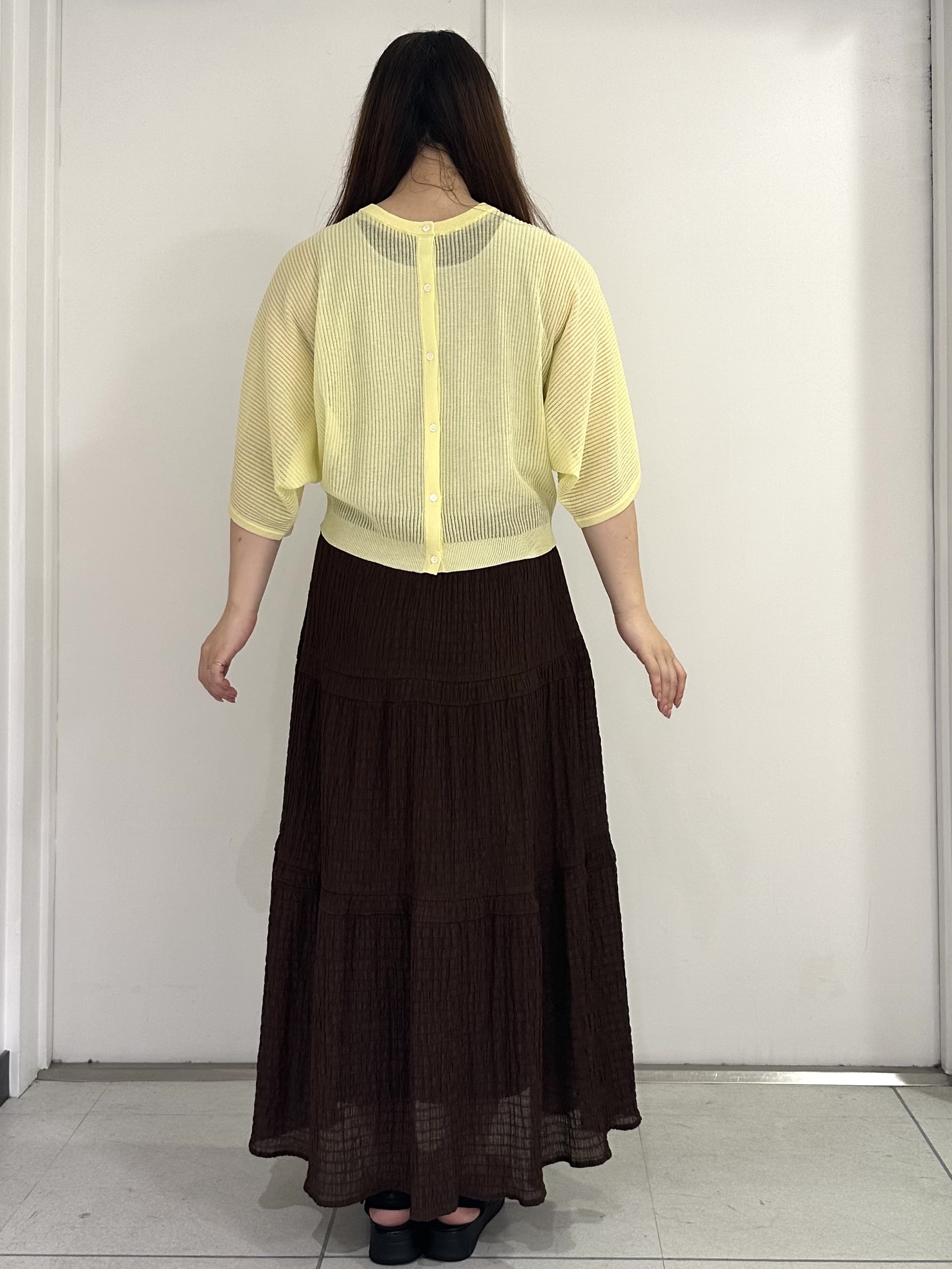 miさんの「Reflect｜【前後2WAY】オフボディ リラクシーニット」を使ったコーディネート
