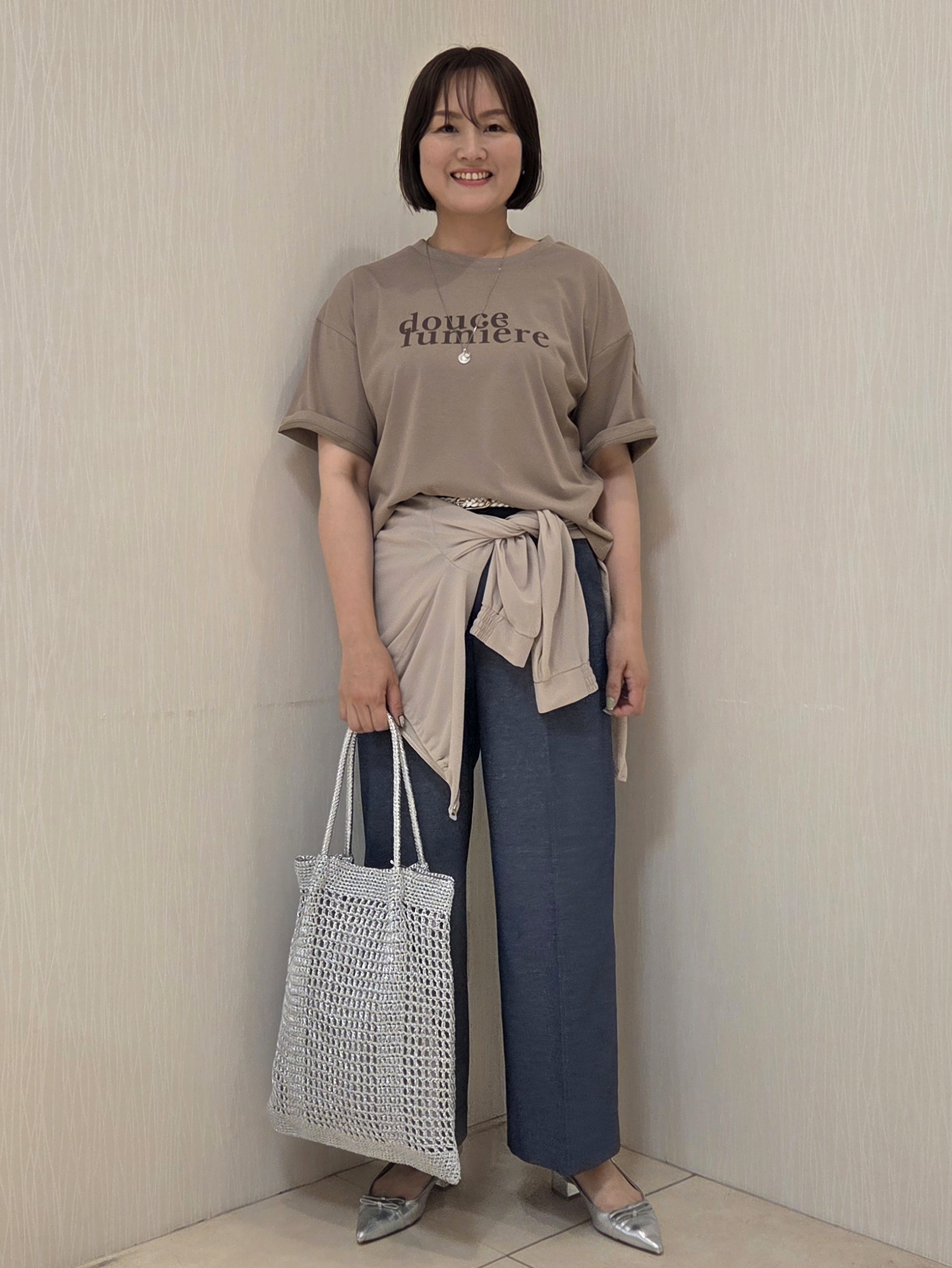 naokoさんの「UNTITLED｜【古畑星夏さん着用/洗える】シアーブルゾン」を使ったコーディネート