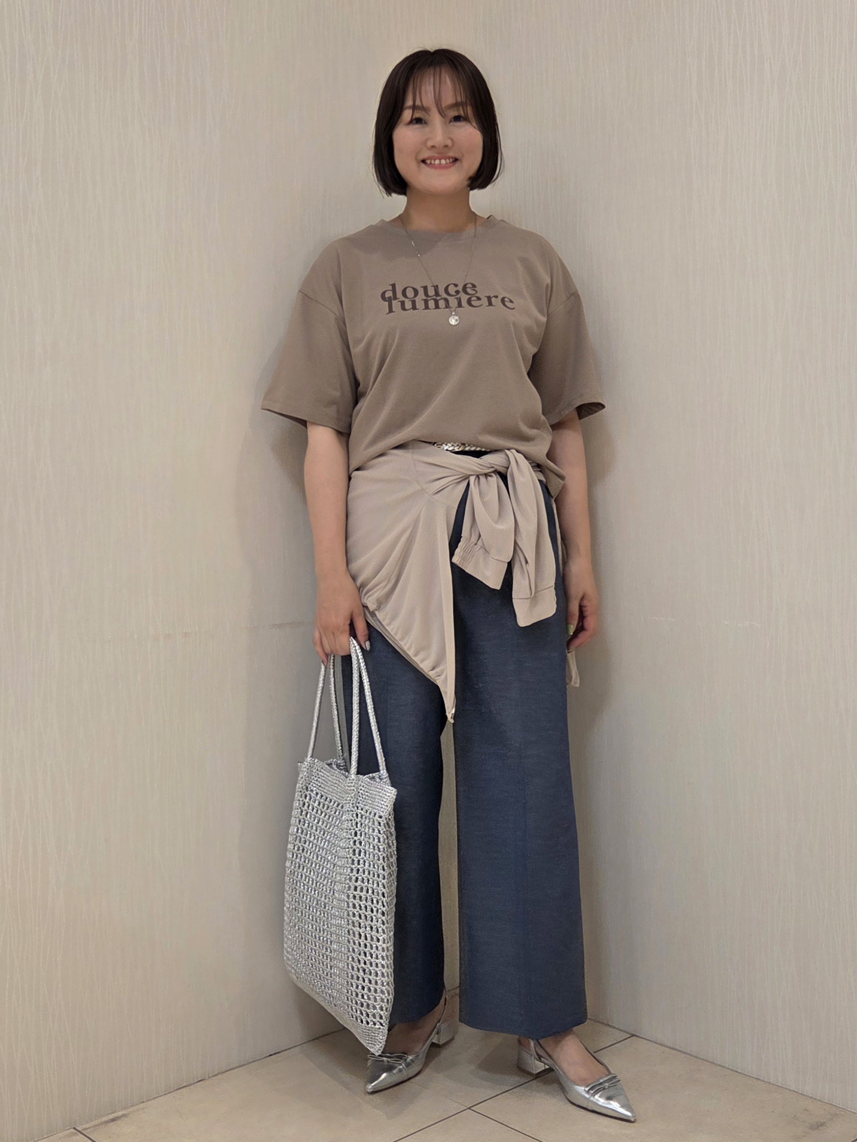 naokoさんの「UNTITLED｜【古畑星夏さん着用/洗える】シアーブルゾン」を使ったコーディネート