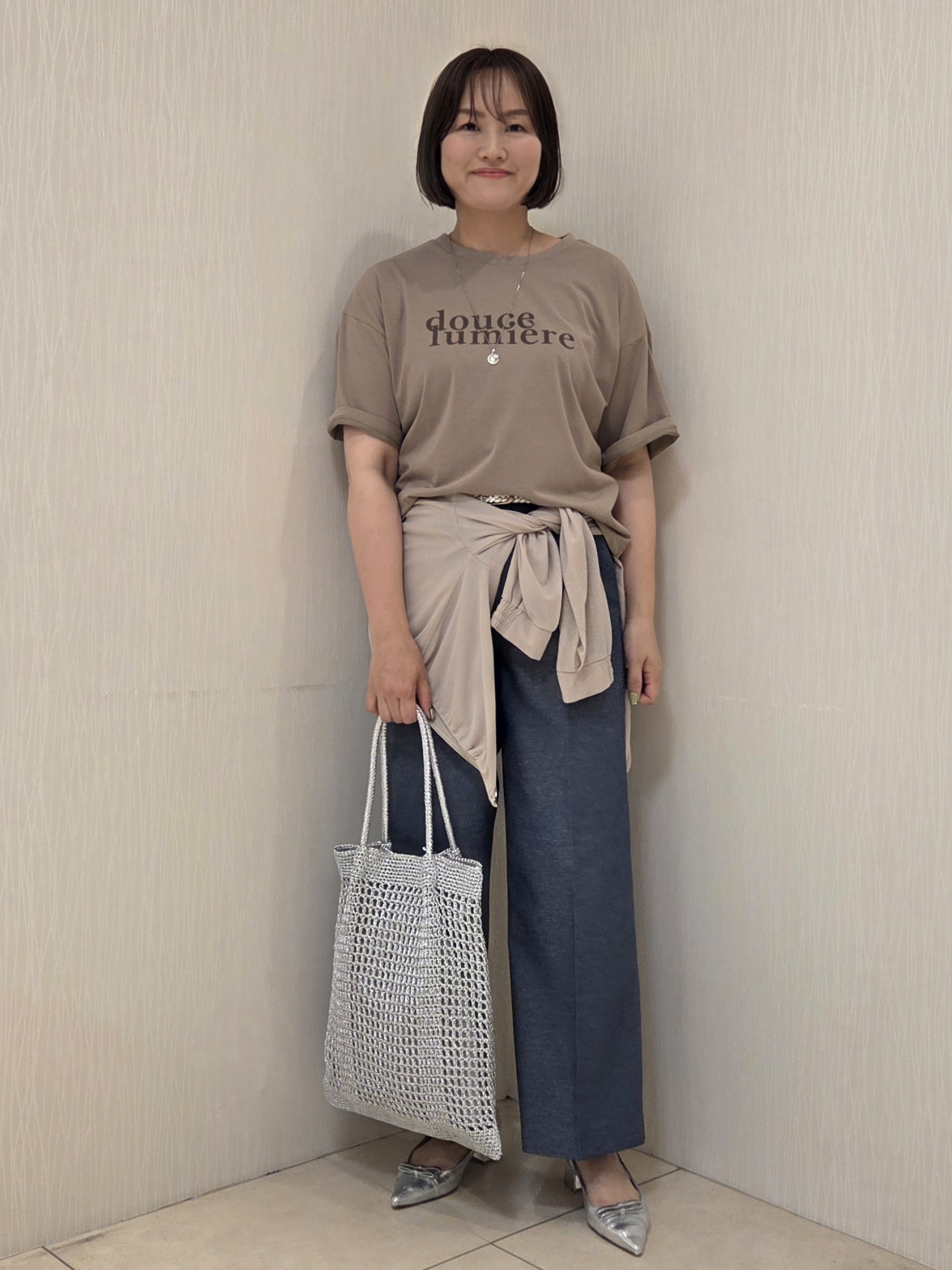 naokoさんの「UNTITLED｜【古畑星夏さん着用/洗える】シアーブルゾン」を使ったコーディネート