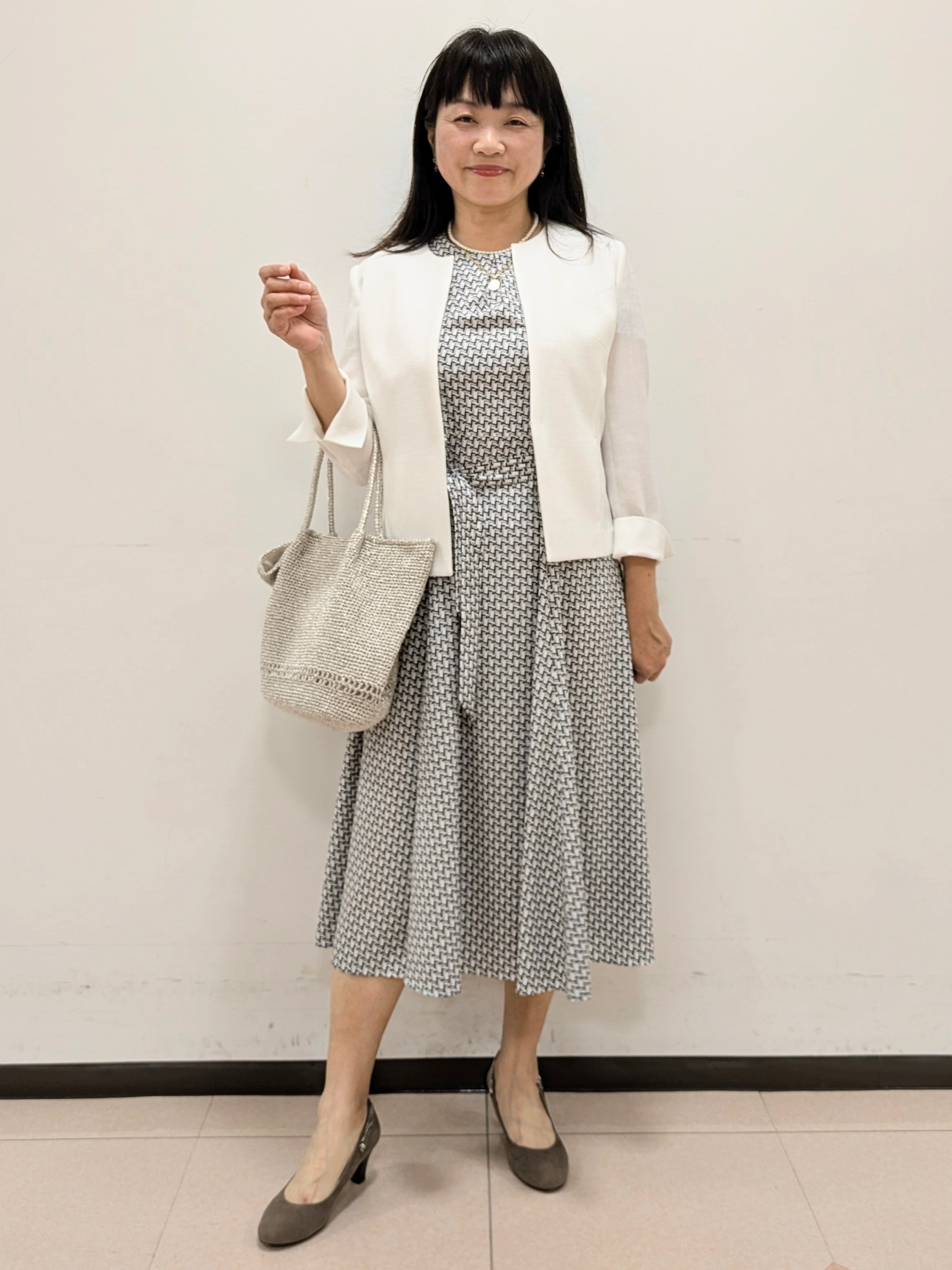 ともさんの「UNTITLED｜【清涼感/洗える】ミニマルシルエットジャケット」を使ったコーディネート