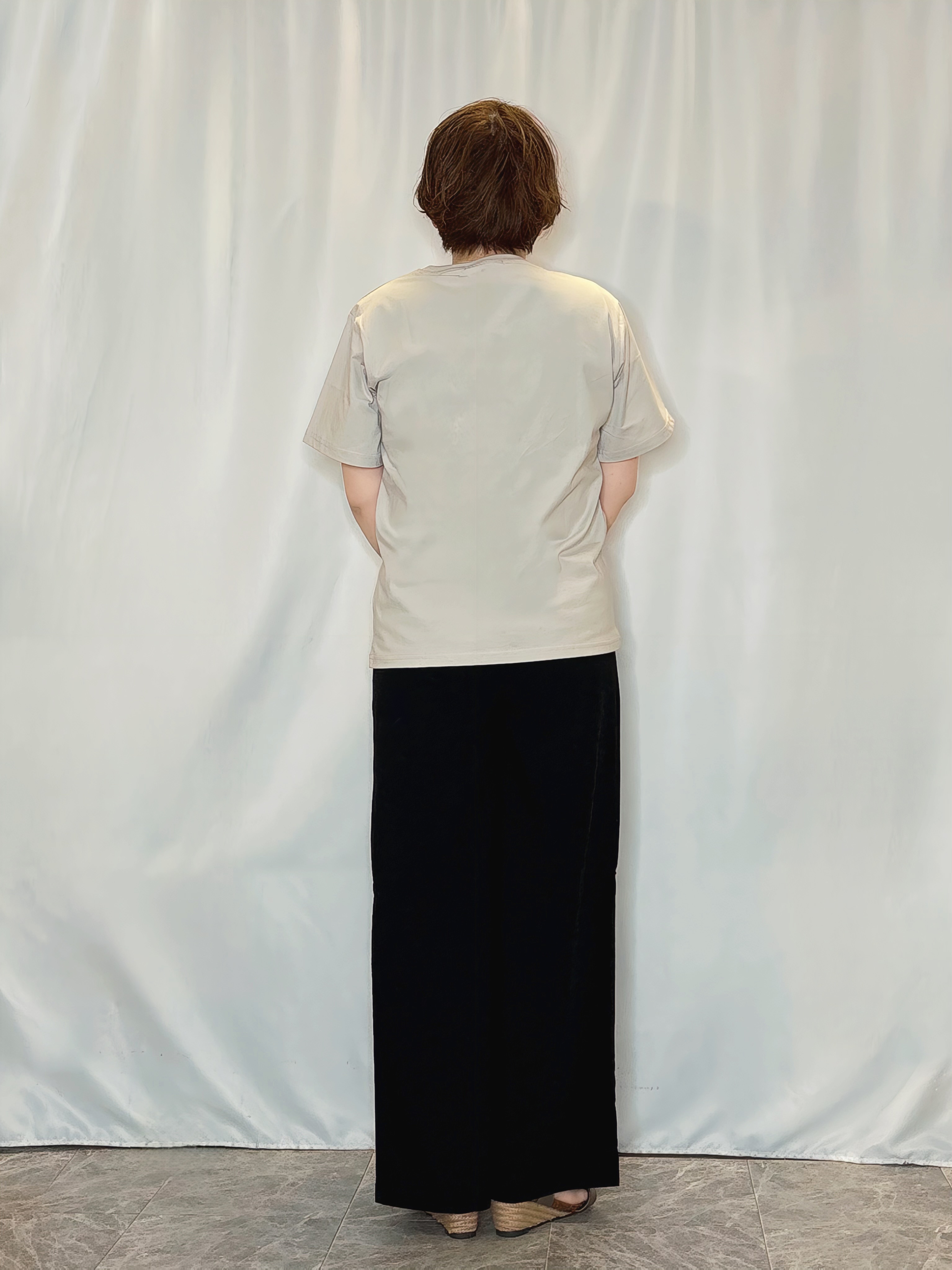 たみさんの「SHOO･LA･RUE｜【綿100%/ひんやり/S-LL】選べる3柄 大人のプリントTシャツ」を使ったコーディネート