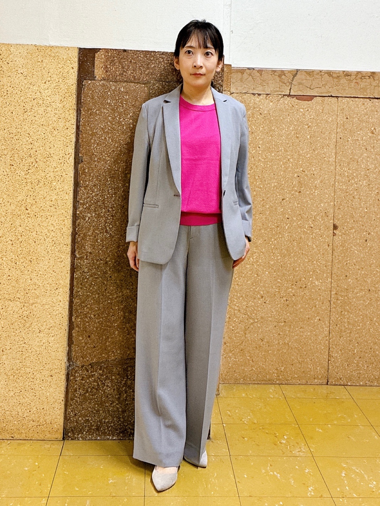 hattoriさんの「INDIVI｜【定番スーツ／UVケア／洗える】ウール調テーラードジャケット」を使ったコーディネート
