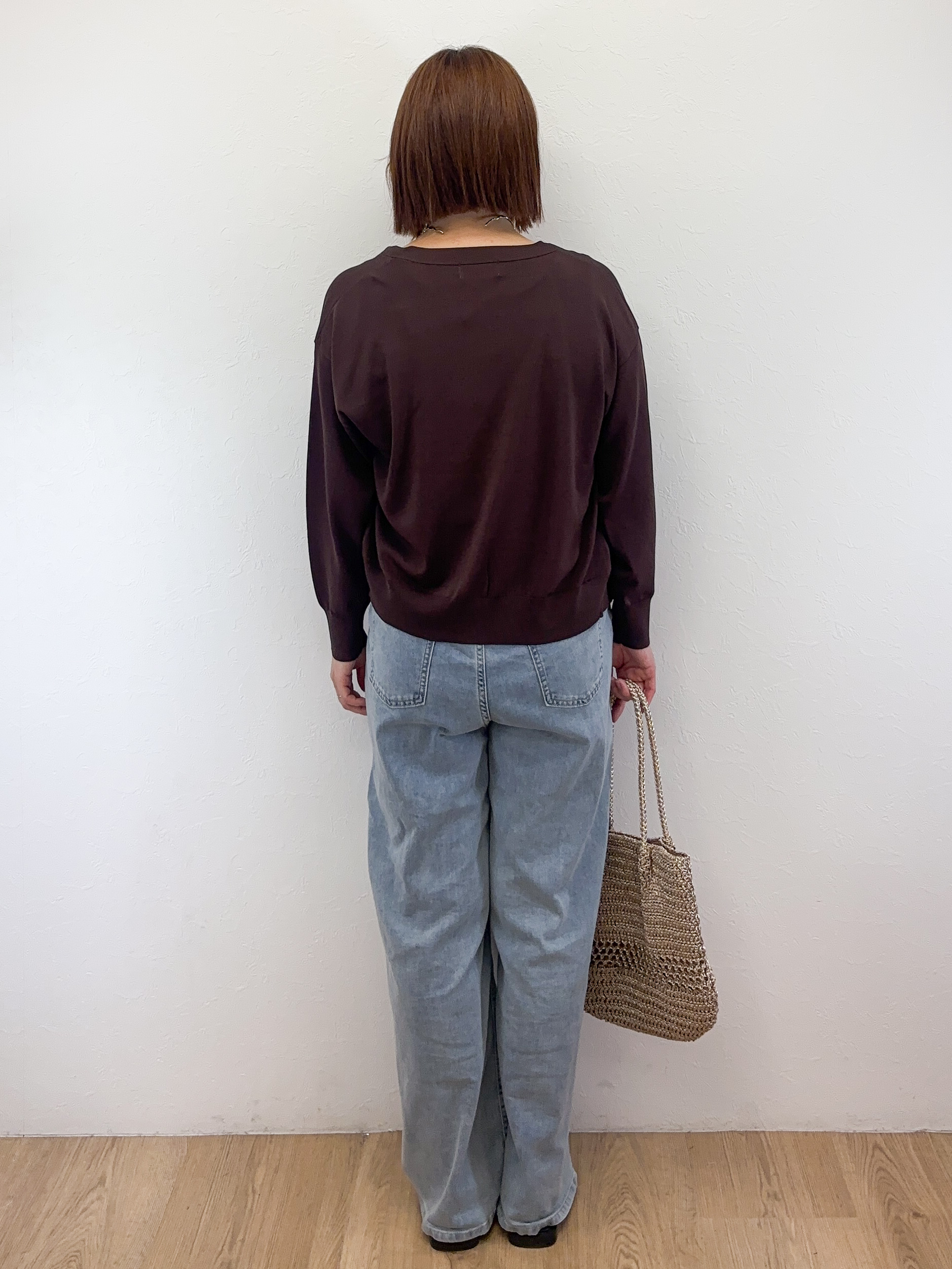 Takeさんの「OPAQUE.CLIP｜【UV／接触冷感】Vネックリラクシーニットカーディガン《洗濯機OK／抗ピル》」を使ったコーディネート