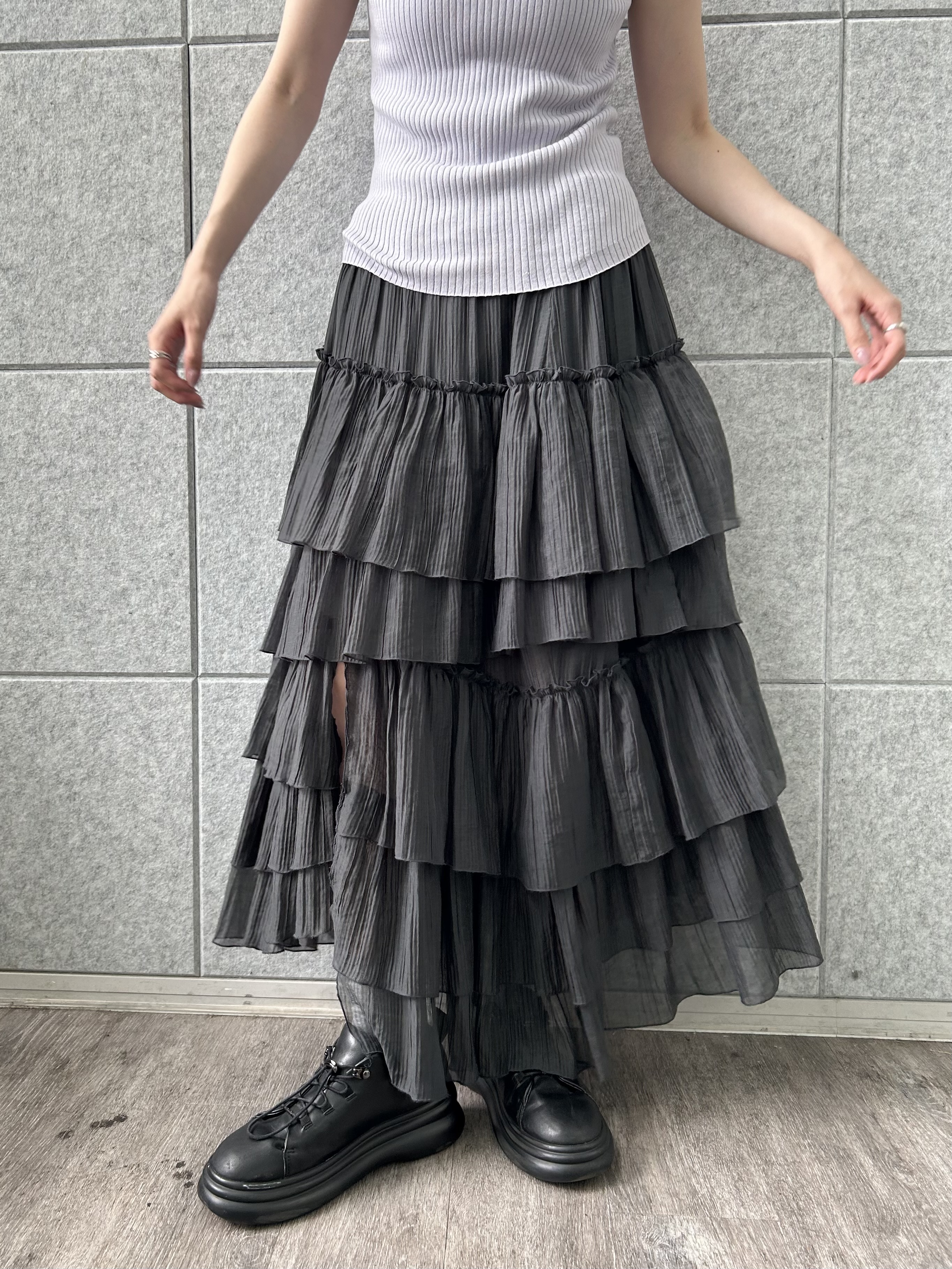 honoka Aさんの「CODE A｜rib highneck pullover」を使ったコーディネート