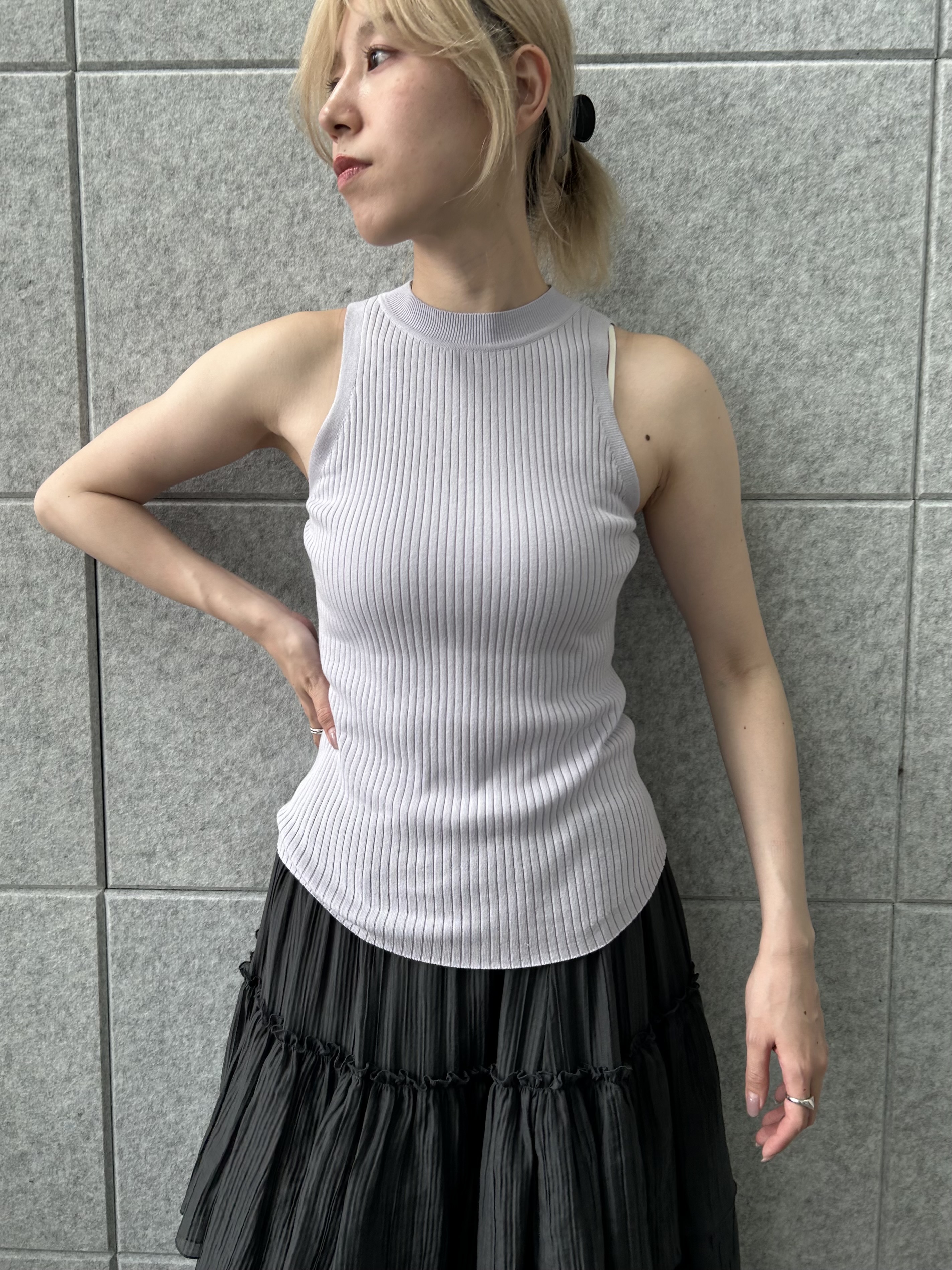 honoka Aさんの「CODE A｜rib highneck pullover」を使ったコーディネート
