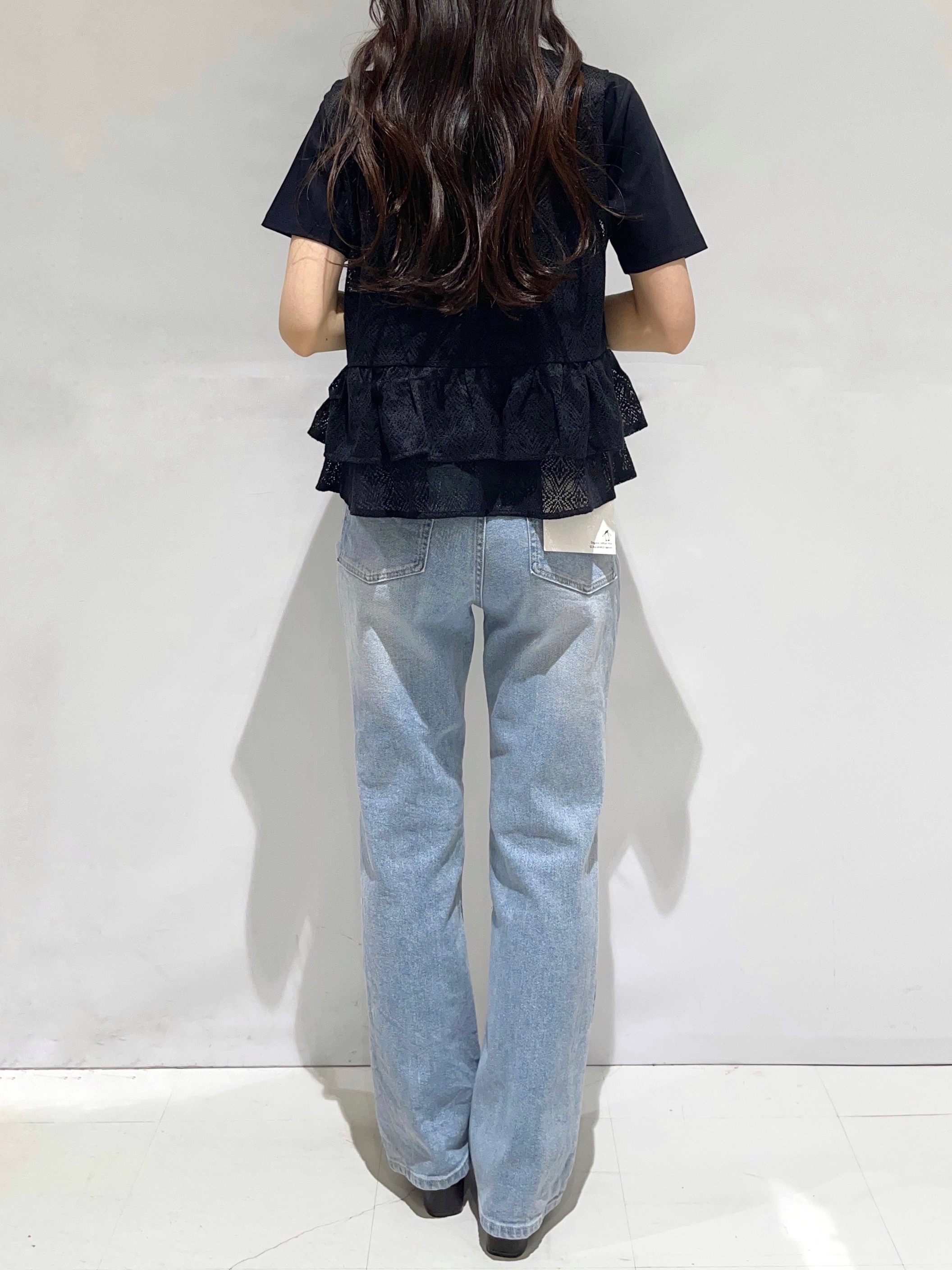 Kさんの「OPAQUE.CLIP｜レースペプラムジレ【洗濯機OK】」を使ったコーディネート
