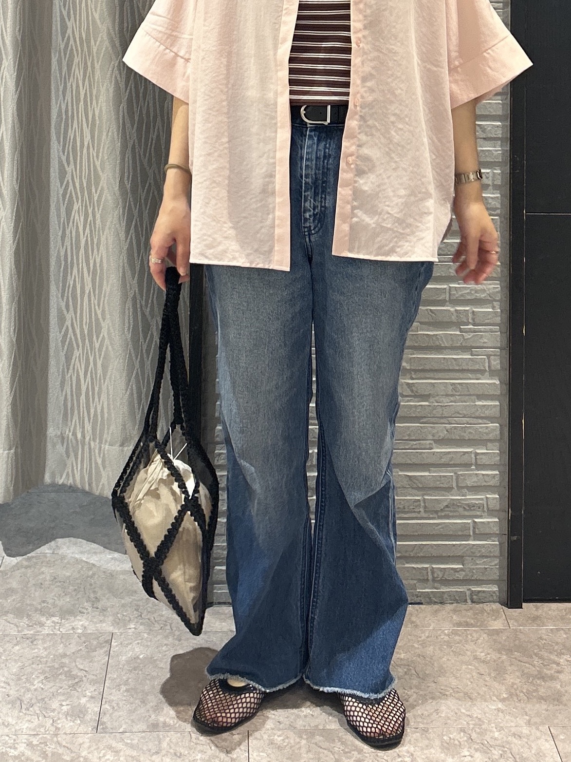 ga_riさんの「THE SHOP TK｜【高レビュー/体型カバー】さらっと快適 ドルマン5分袖ブラウス」を使ったコーディネート