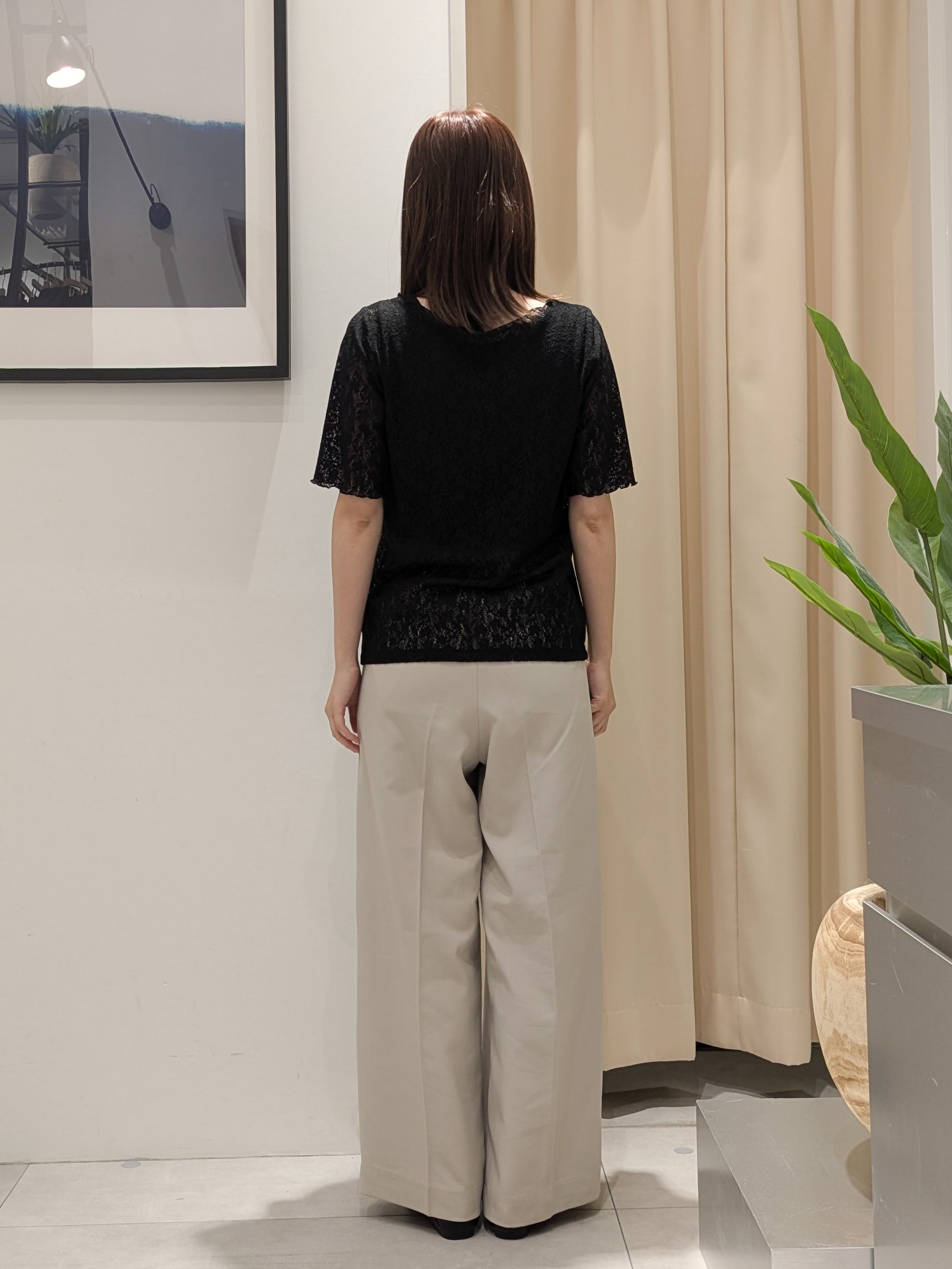 なめさんの「THE SHOP TK｜【セットアップ可】麻調ダブルブレスト 6分袖ジャケット」を使ったコーディネート