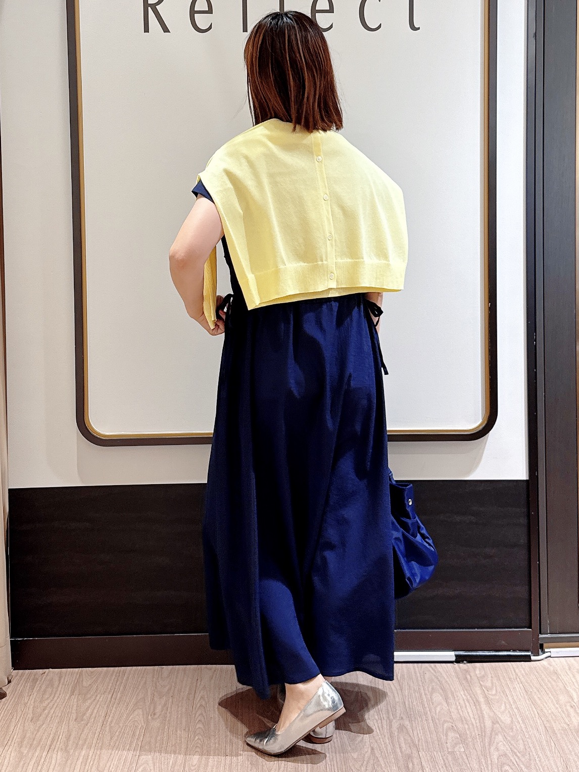 nekoさんの「Reflect｜Vネックニットカーディガン」を使ったコーディネート
