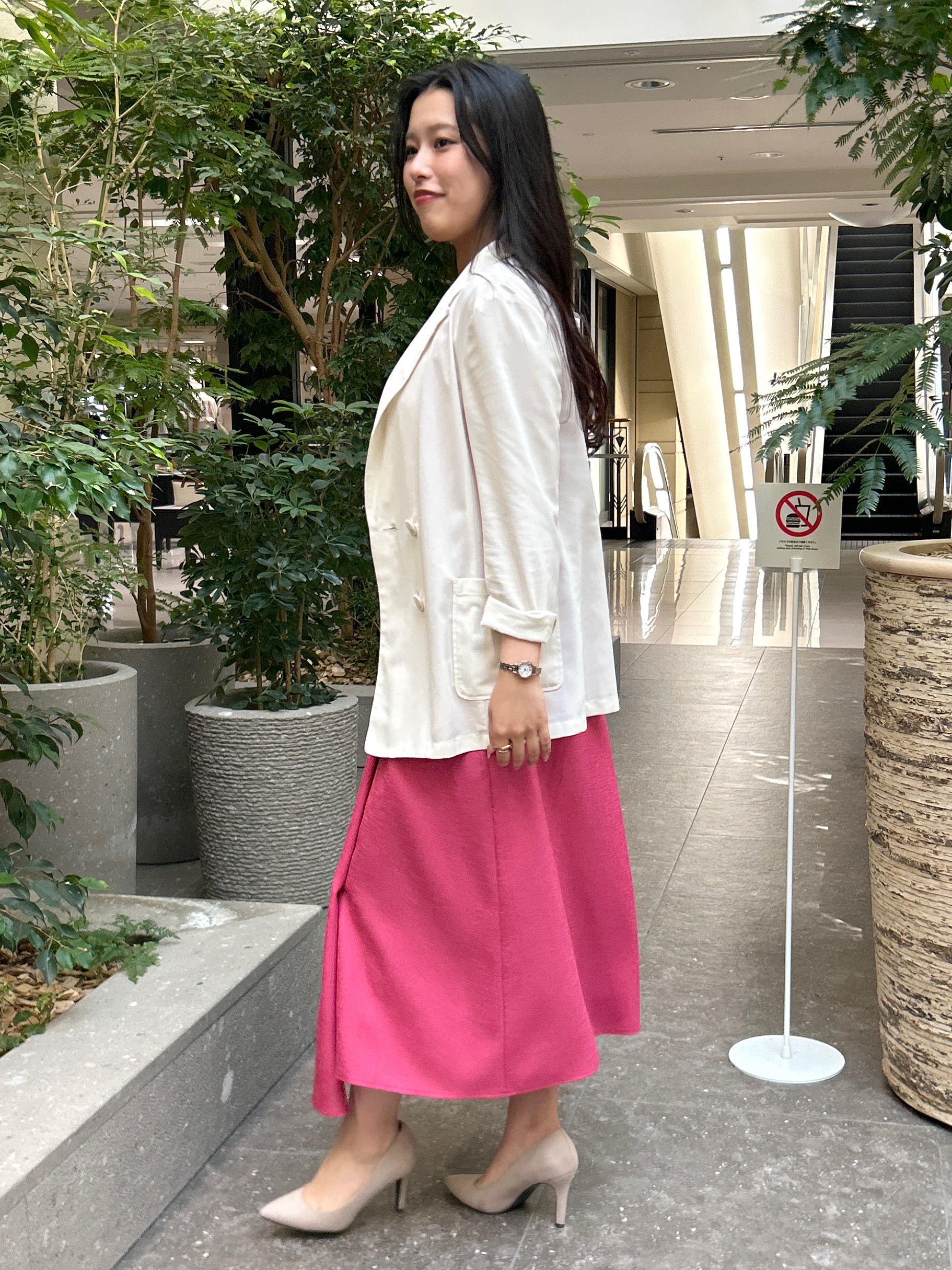 Momokaさんの「COUP DE CHANCE｜【手洗い可／日本製】シアーテーラード ジャケット」を使ったコーディネート