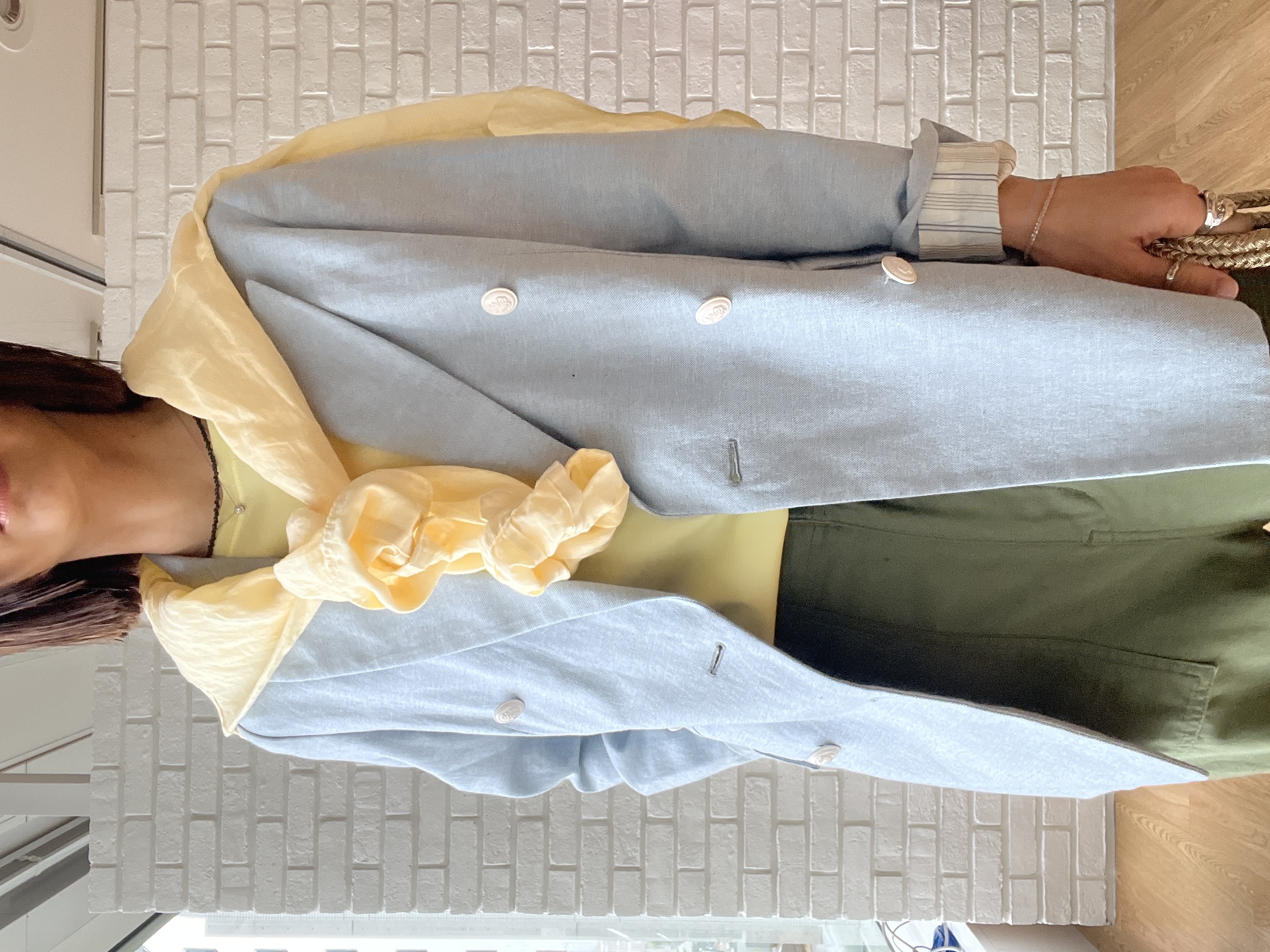 misaさんの「DRESSTERIOR｜【人気定番/ウォッシャブル】ガーメントダイラミーシャツ」を使ったコーディネート