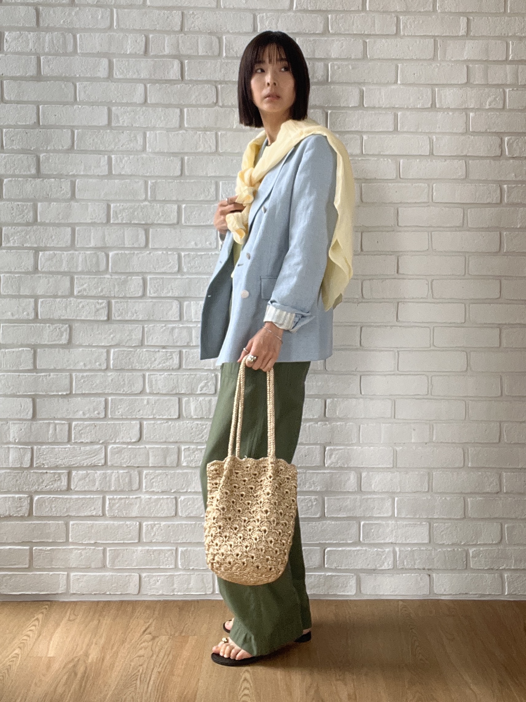 misaさんの「DRESSTERIOR｜【人気定番/ウォッシャブル】ガーメントダイラミーシャツ」を使ったコーディネート