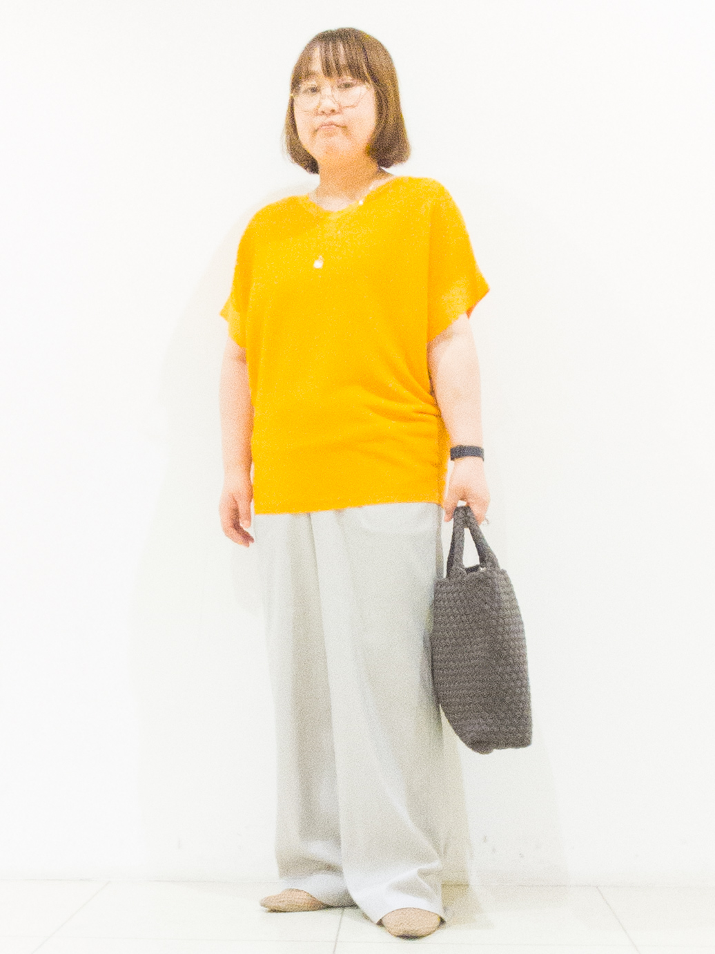 takedaさんの「UNTITLED｜【11色展開/体型カバー】前後2WAYフレンチスリーブニット」を使ったコーディネート