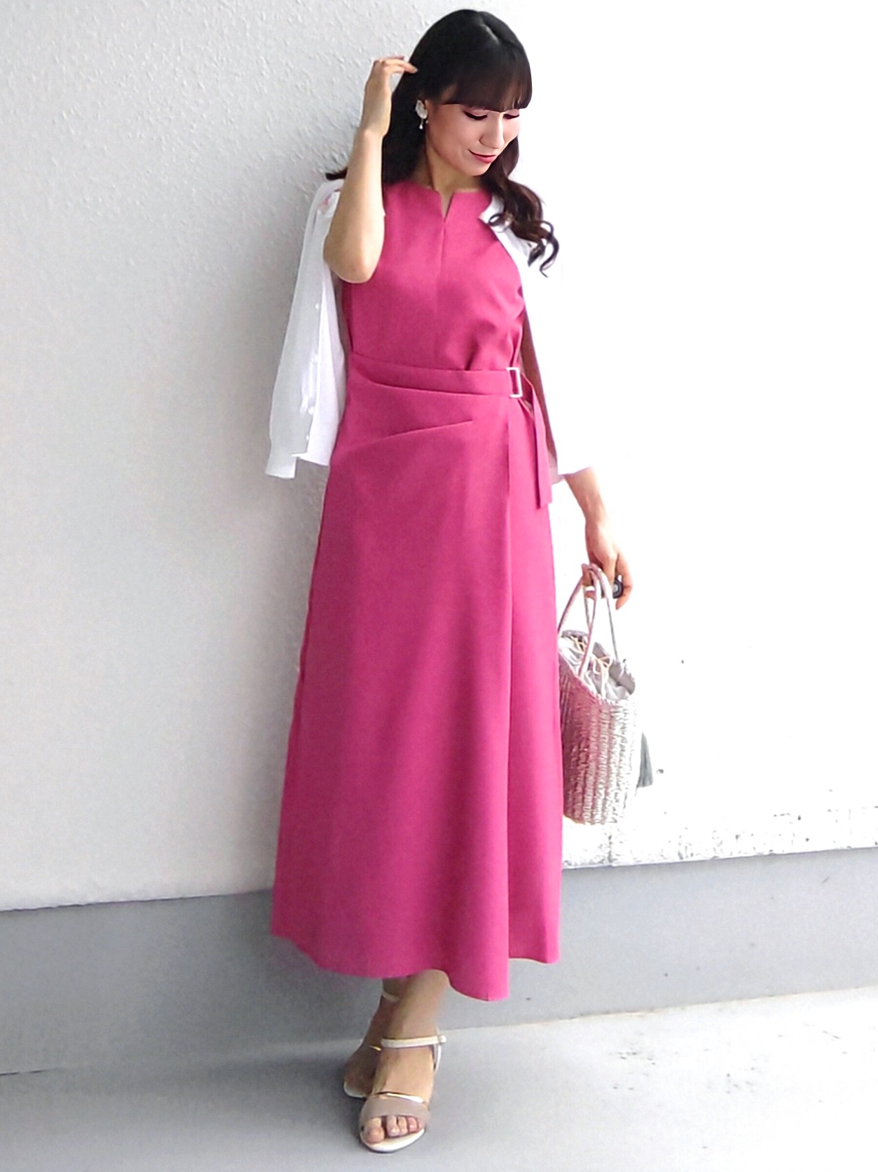 keinaさんの「SunaUna｜【SS～Lサイズ展開／スパンコール・ビジュー・刺繍】クラフトカーディガン」を使ったコーディネート
