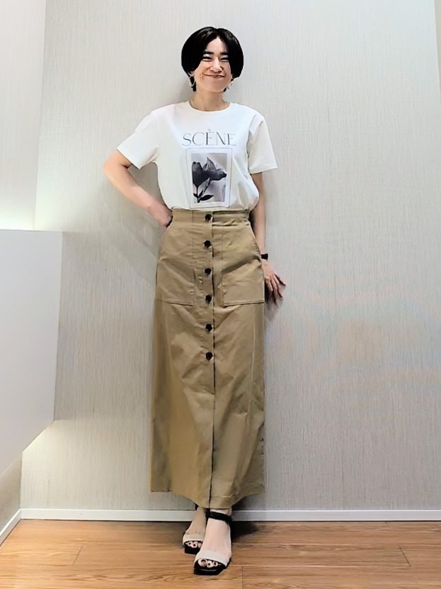 ミズタさんの「UNTITLED｜【古畑星夏さん着用/ロゴ/プリント】グラフィックTシャツ」を使ったコーディネート