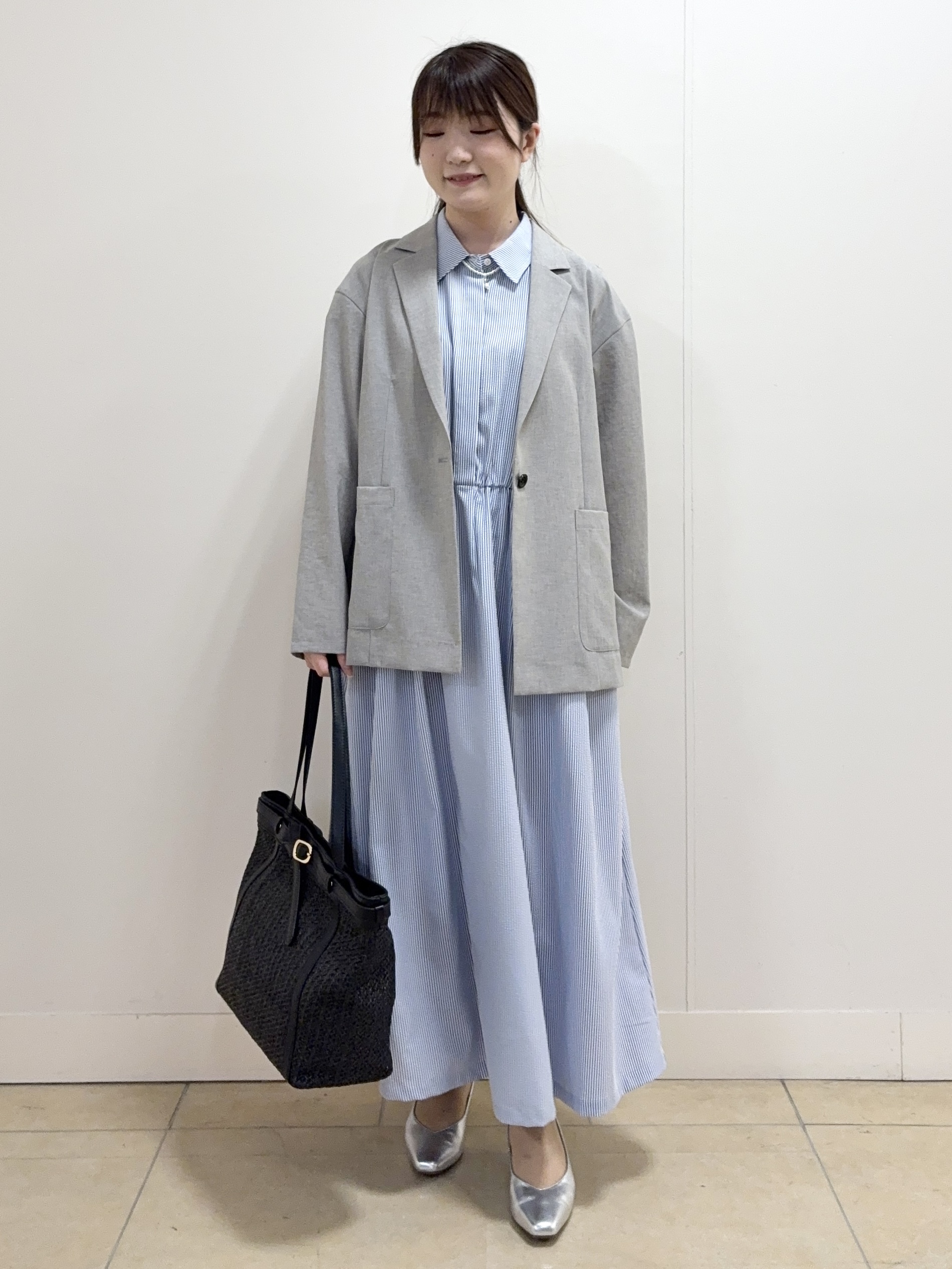 mikiさんの「Reflect｜【SS-4Lサイズ／接触冷感／シワになりにくい】リラクシーテーラードジャケット」を使ったコーディネート