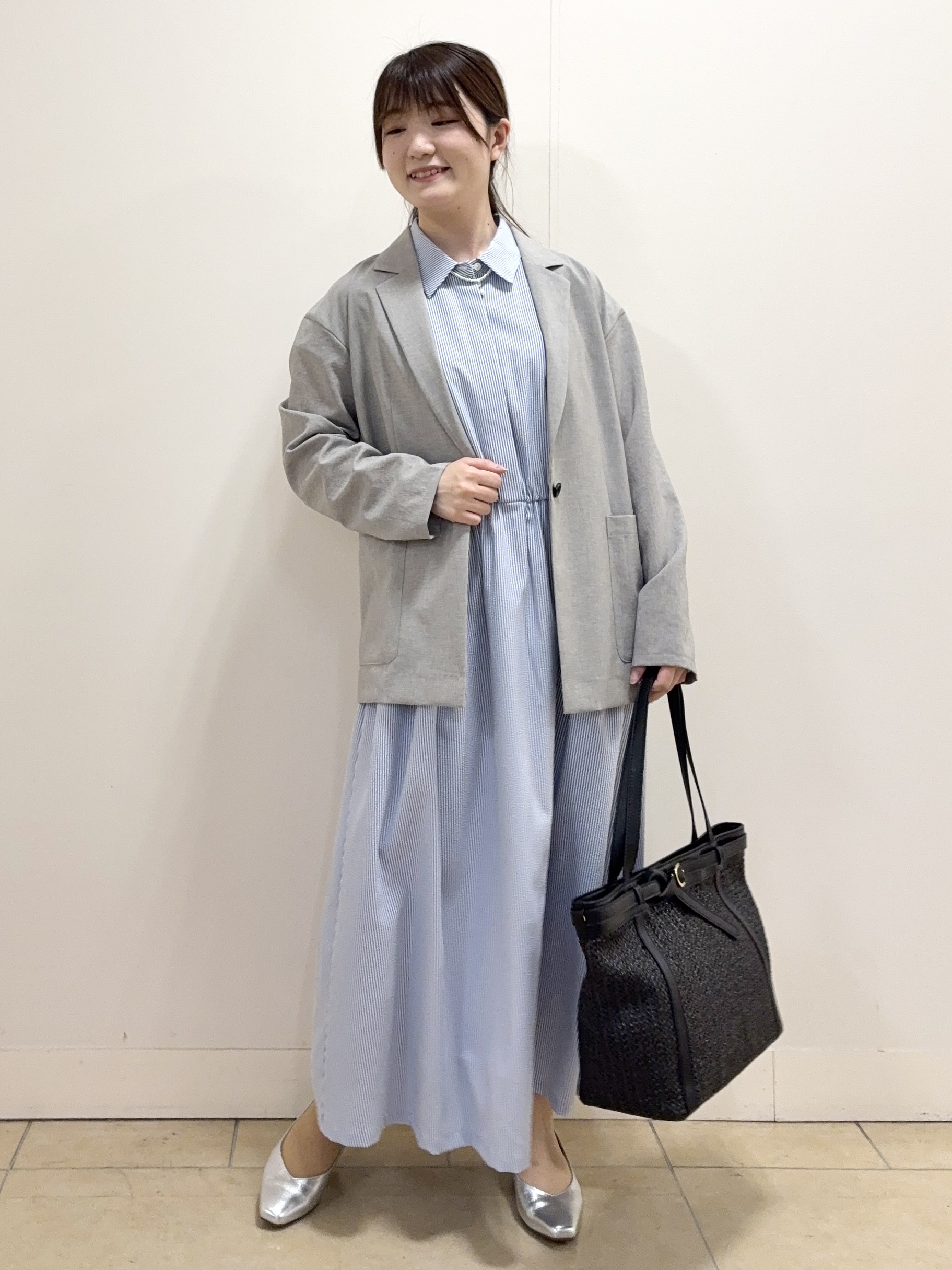 mikiさんの「Reflect｜【SS-4Lサイズ／接触冷感／シワになりにくい】リラクシーテーラードジャケット」を使ったコーディネート