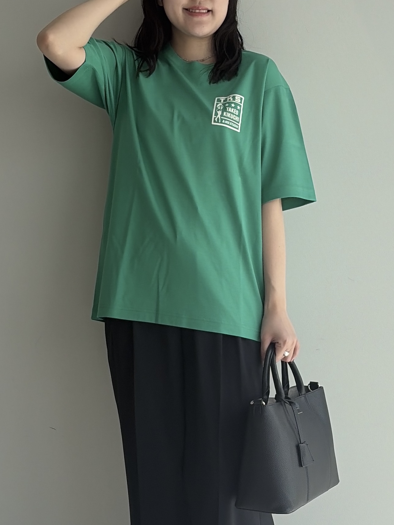 Akutagawaさんの「TAKEO KIKUCHI｜【BOWLER HAT LABEL】アイスクリアコットン ピンナップガール 半袖Tシャツ」を使ったコーディネート