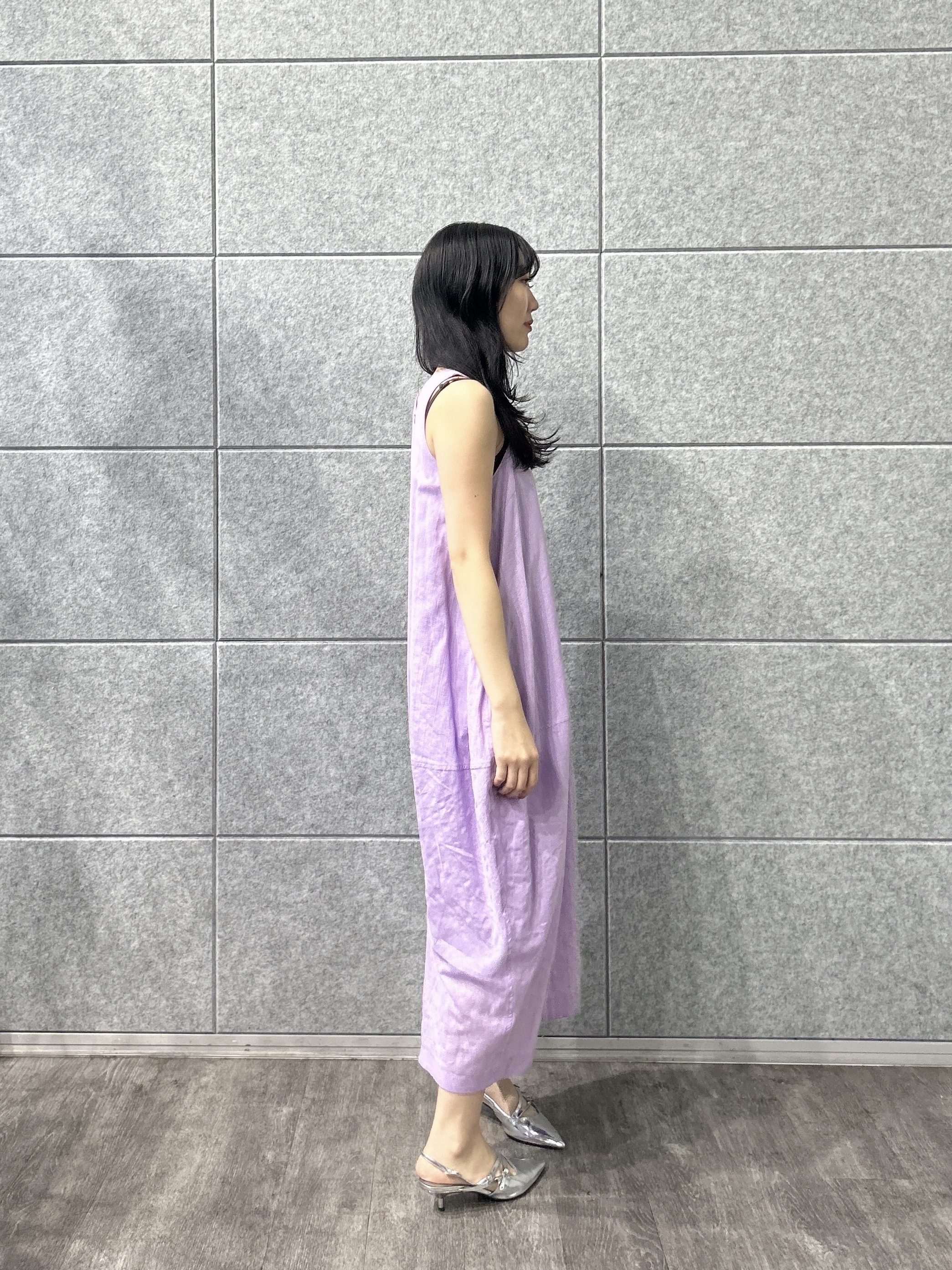 rinaさんの「INDIVI｜ミニマルコクーンワンピース」を使ったコーディネート