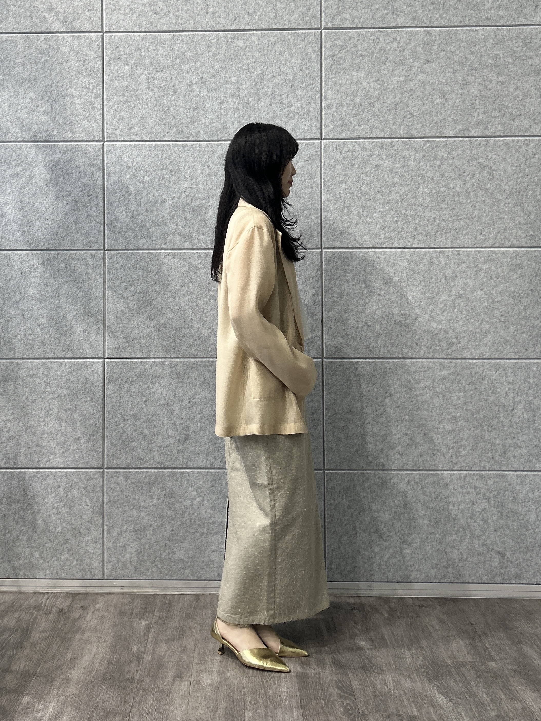 rinaさんの「INDIVI｜シアーシャツジャケット【接触冷感】」を使ったコーディネート